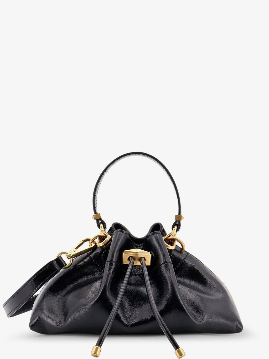 Jimmy Choo Women Cinch Small Leather Shoulder Bag