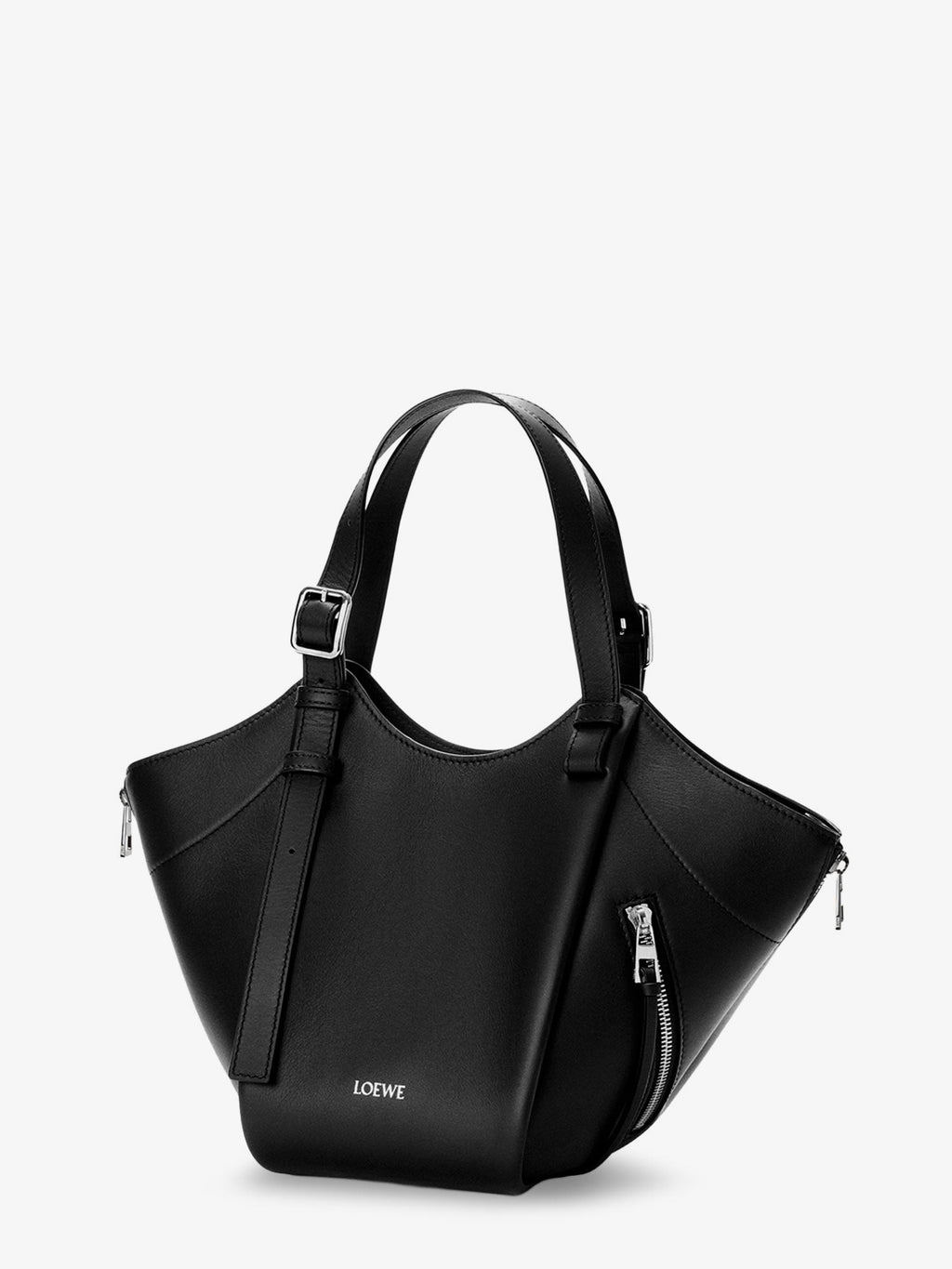 Loewe Women Hammock Flip Leather Handbag With Front Lettering Logo