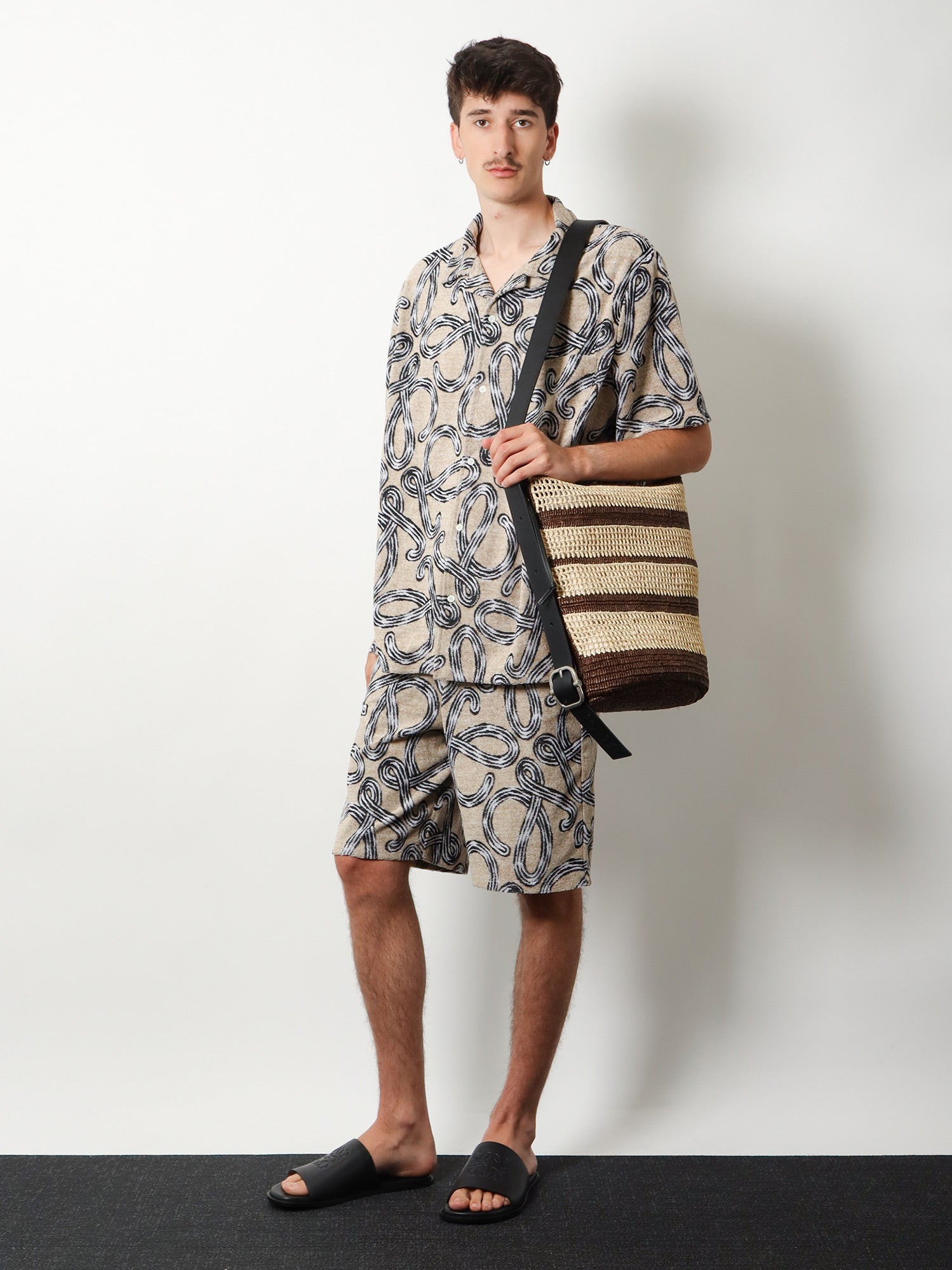 Loewe Men Paula's Ibiza Raffia Bucket Bag