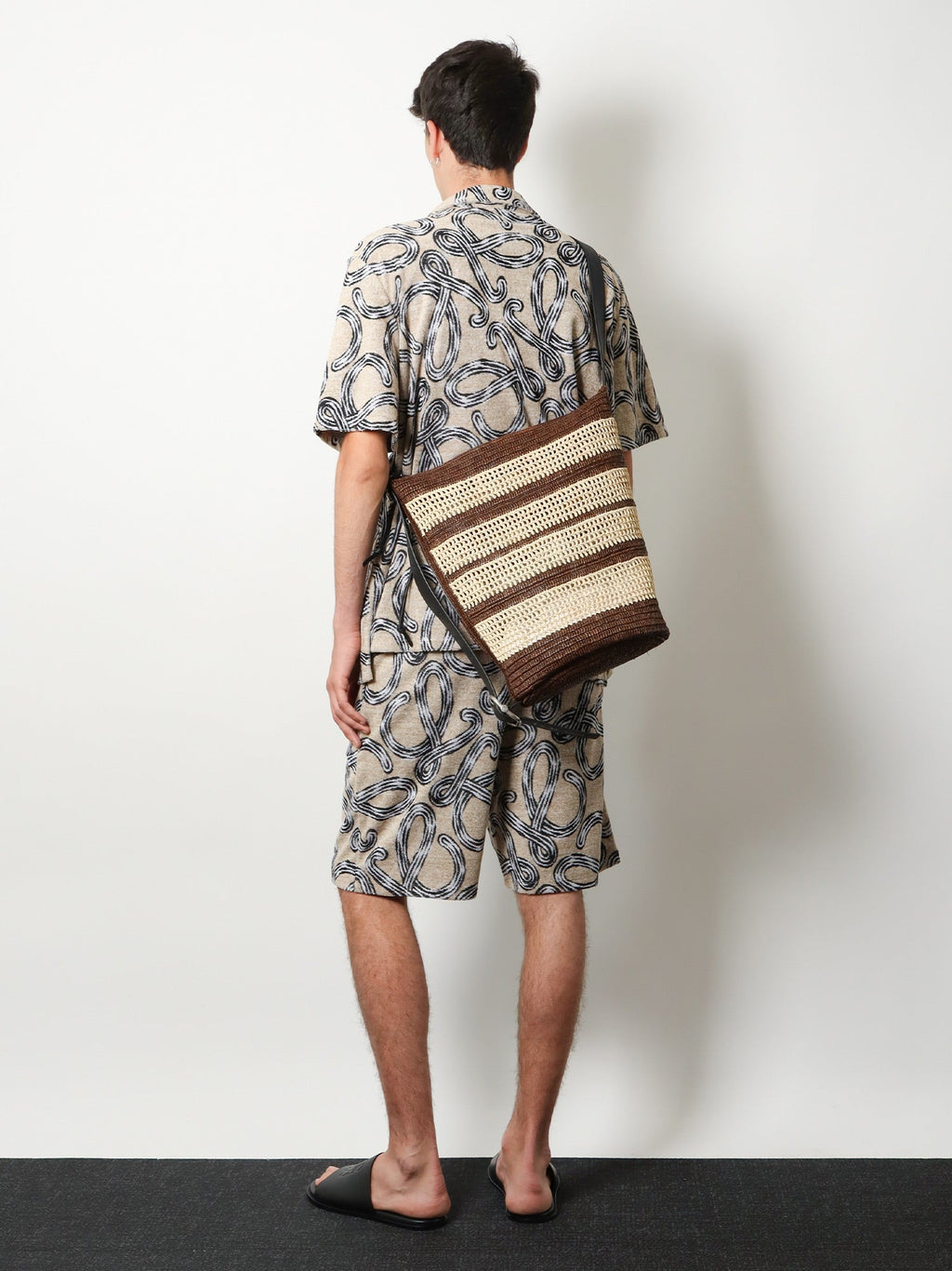 Loewe Men Paula's Ibiza Raffia Bucket Bag