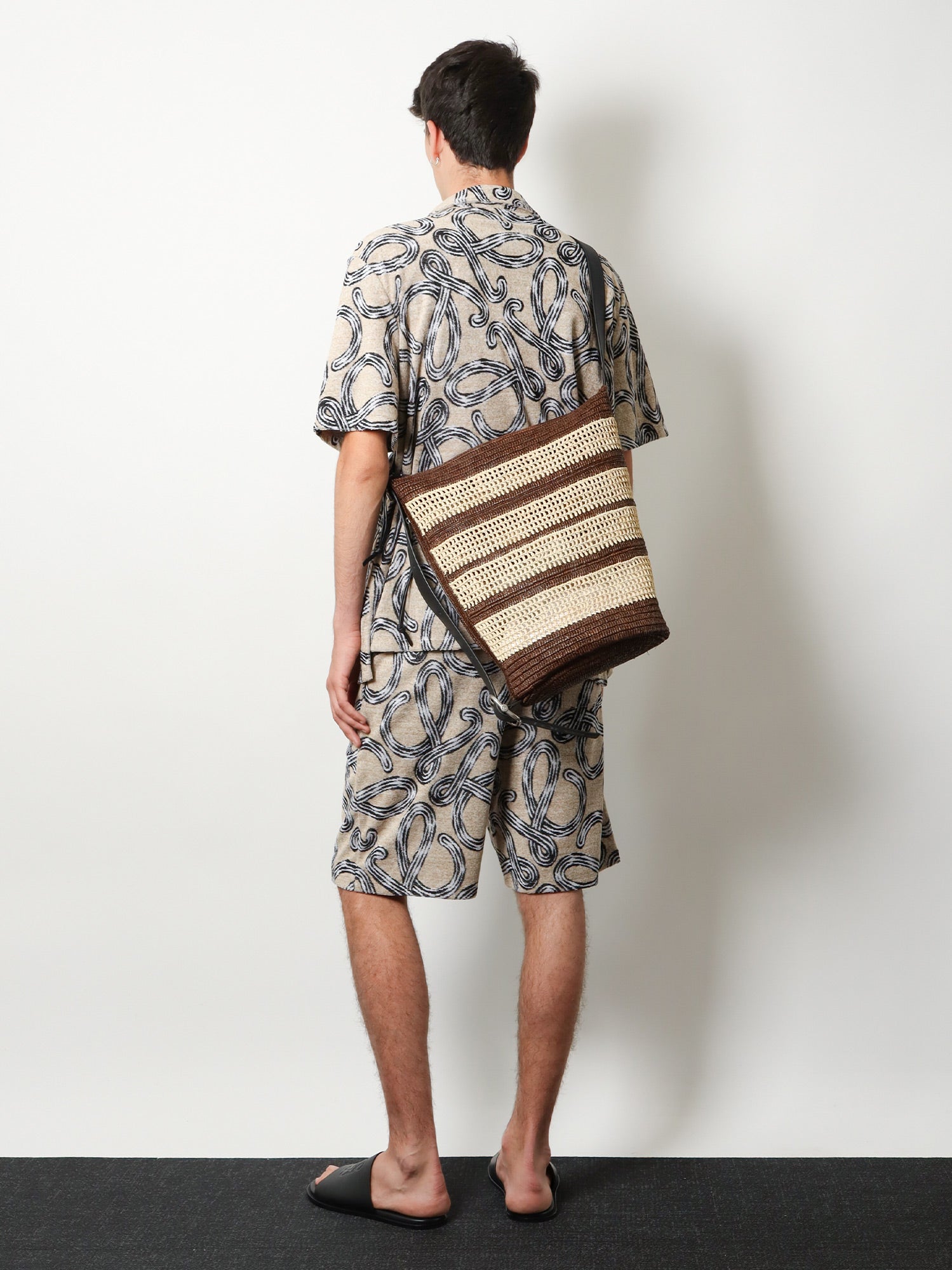 Loewe Men Paula's Ibiza Raffia Bucket Bag