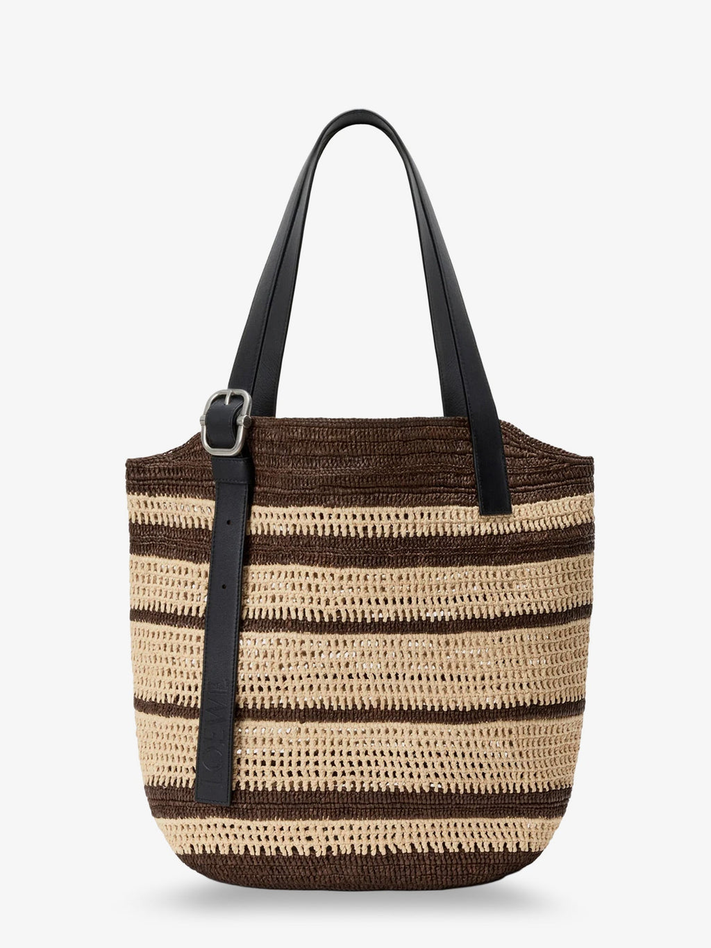 Loewe Men Paula's Ibiza Two-Tone Raffia Loop Shopping Bag