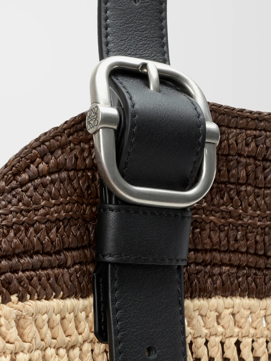 Loewe Men Paula's Ibiza Two-Tone Raffia Loop Shopping Bag