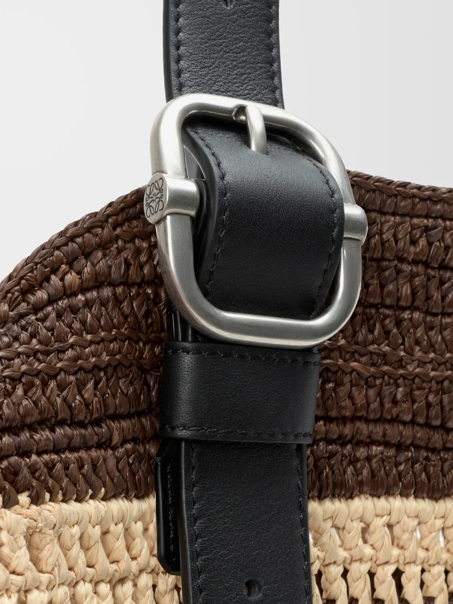 Loewe Men Paula's Ibiza Two-Tone Raffia Loop Shopping Bag