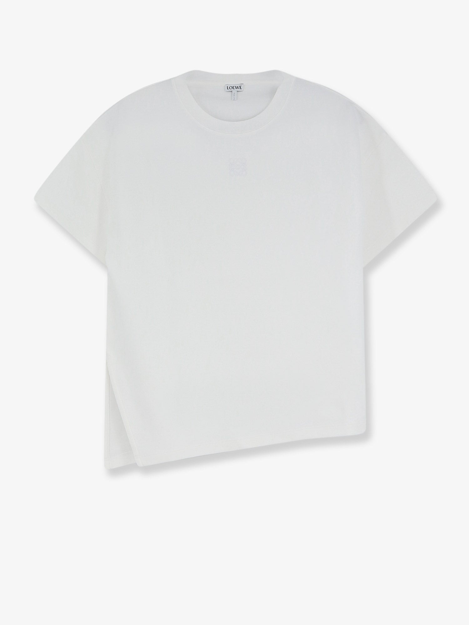 Loewe Women Asymmetric Cotton Blend T-Shirt