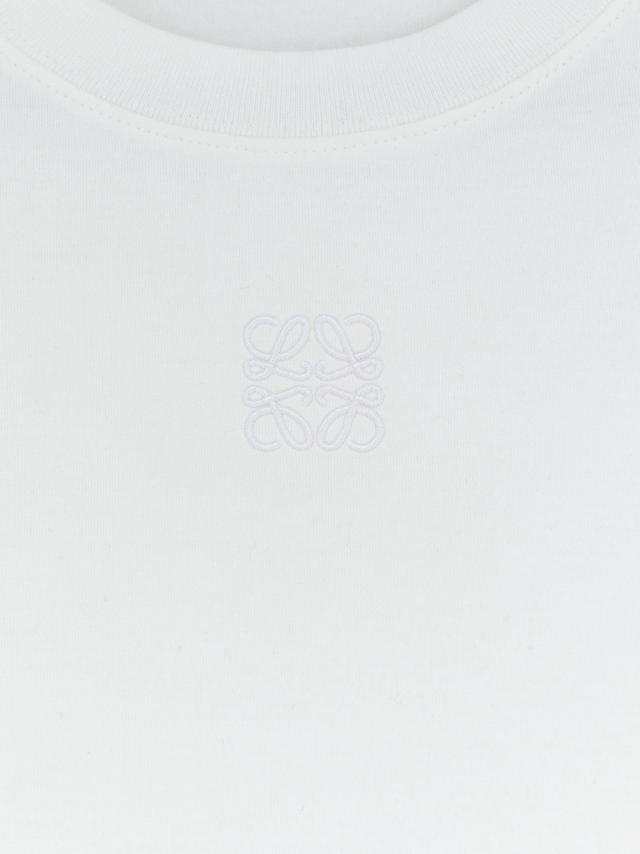 Loewe Women Asymmetric Cotton Blend T-Shirt