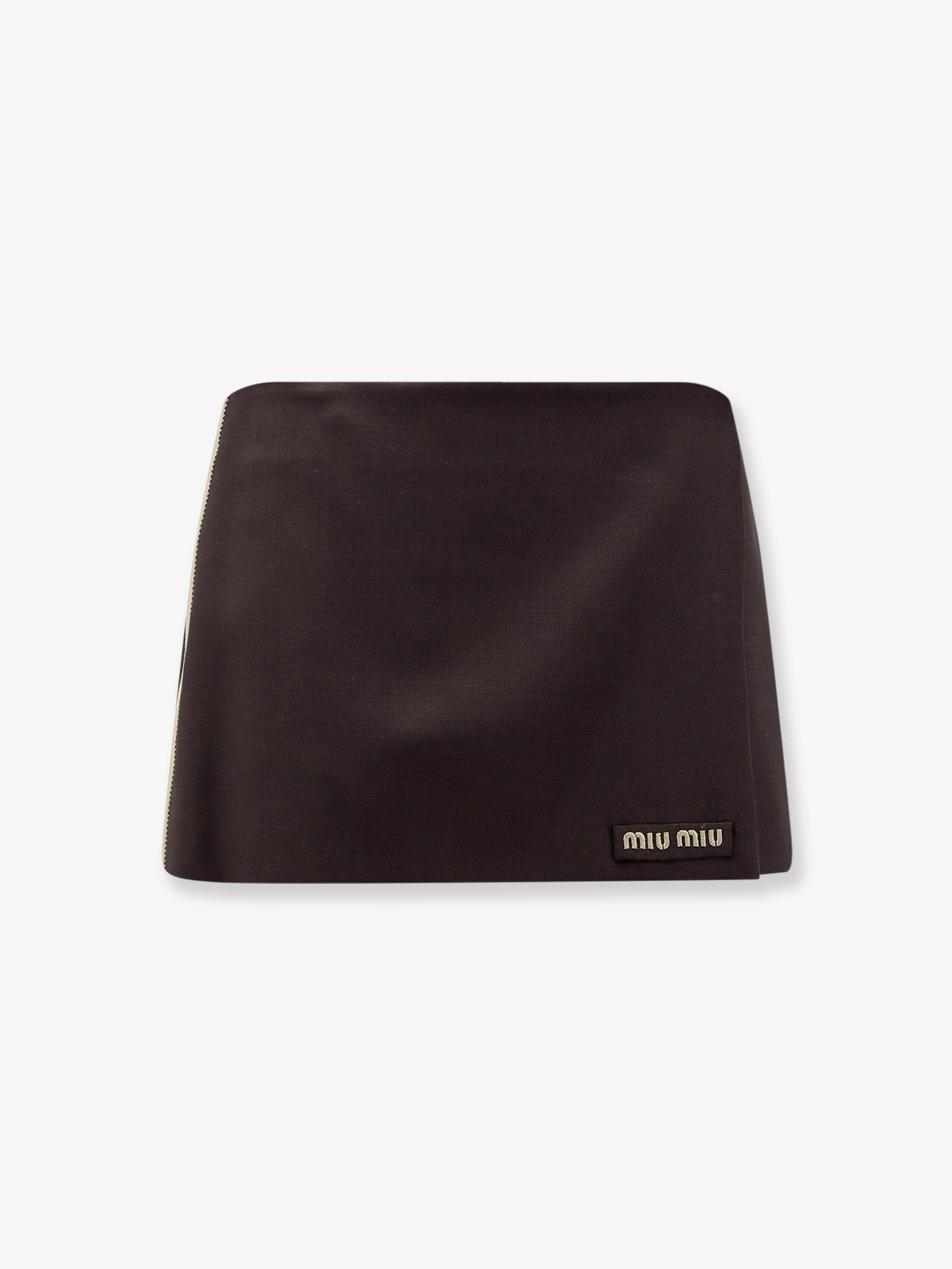 Miu Miu Women Mohair And Virgin Wool Mini Skirt
