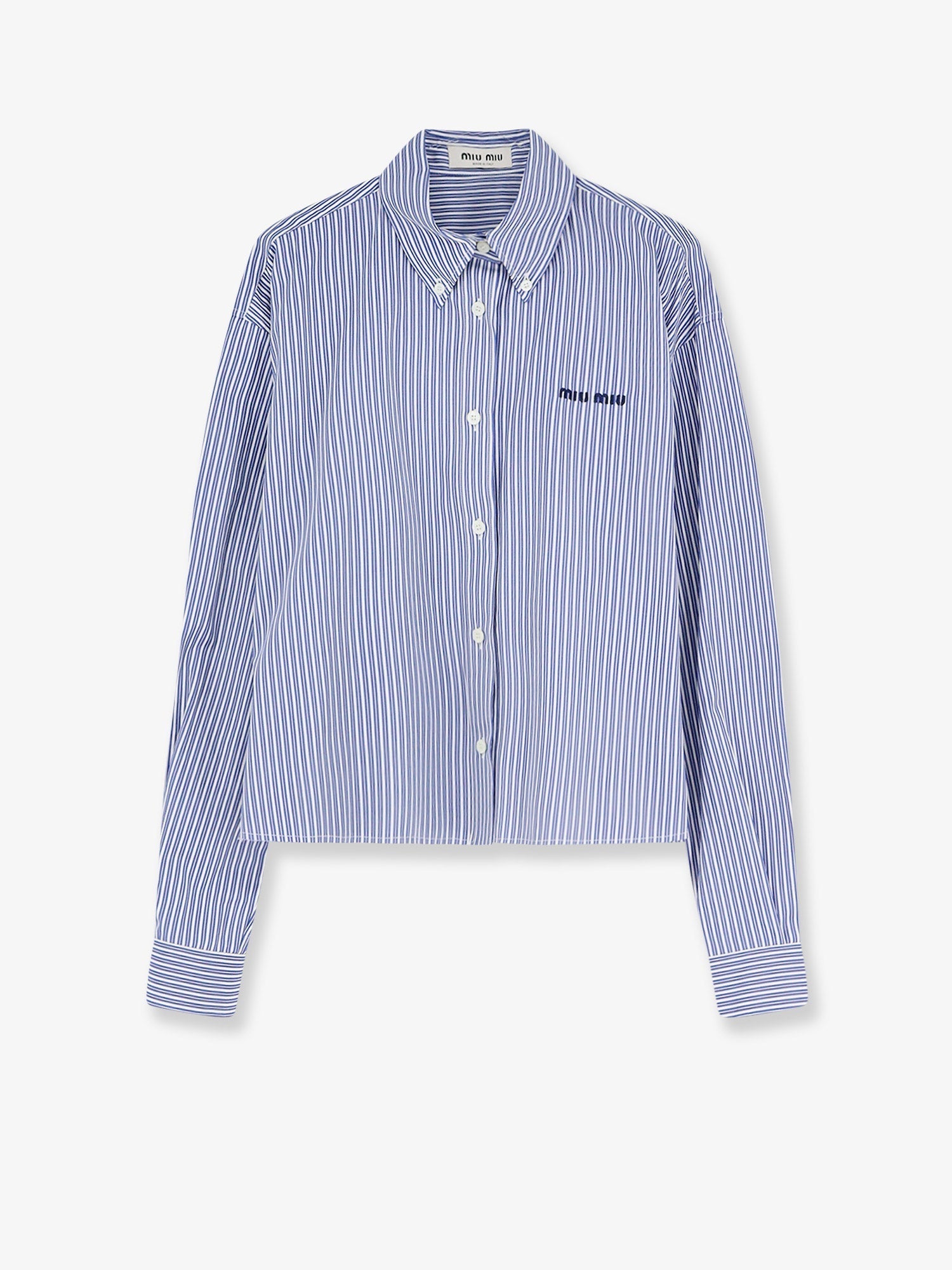 Miu Miu Women Striped Cotton Shirt