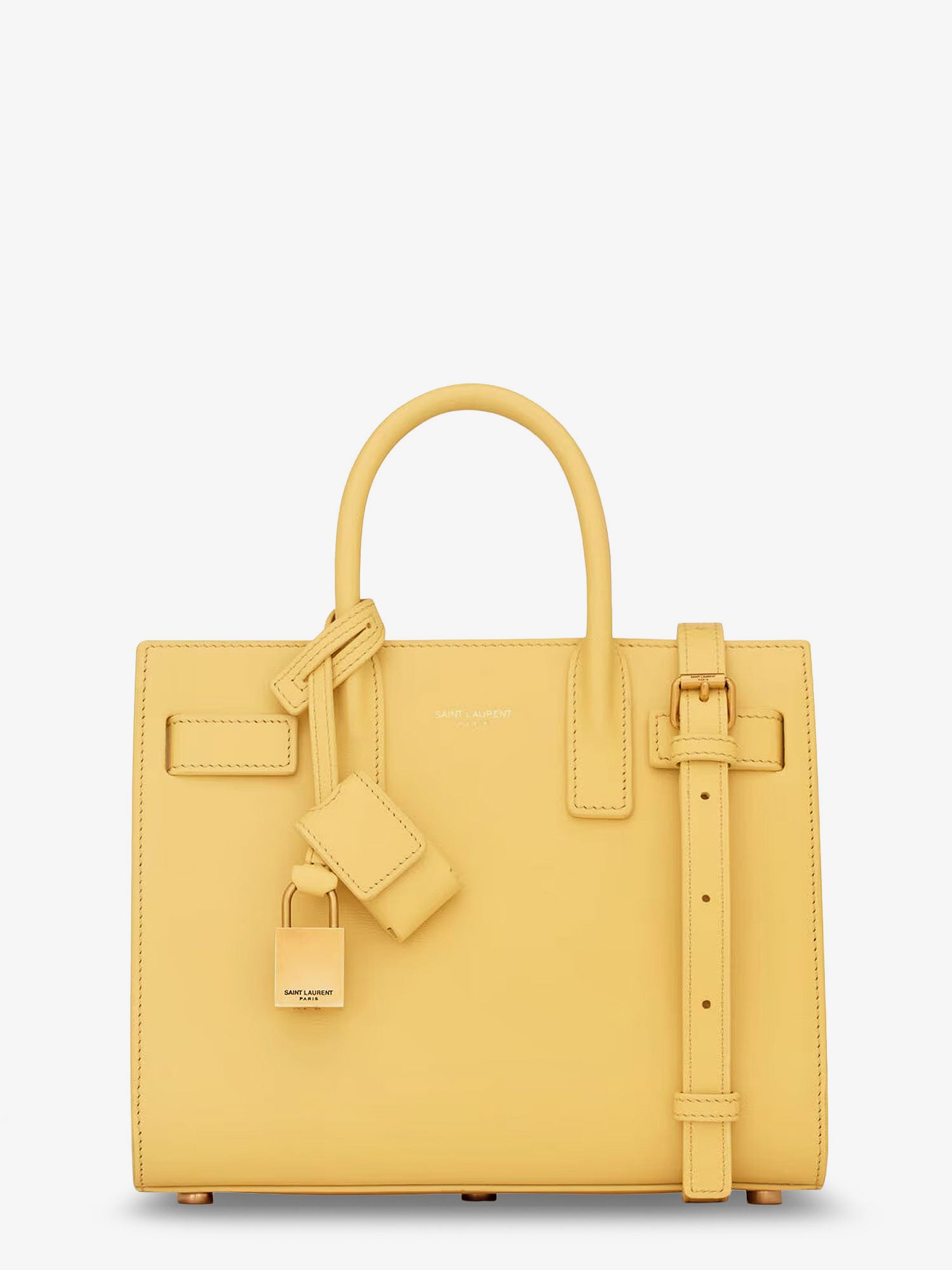 Saint Laurent Women Sac De Jour Nano Leather Crossbody Bag