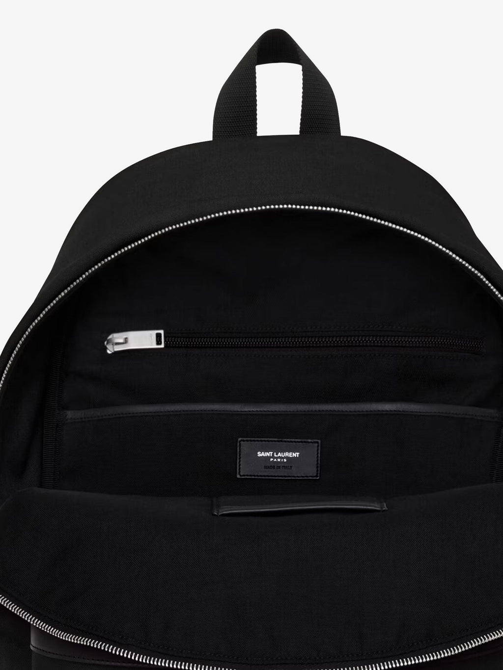 Saint Laurent Men Nylon And Leather City Backpack