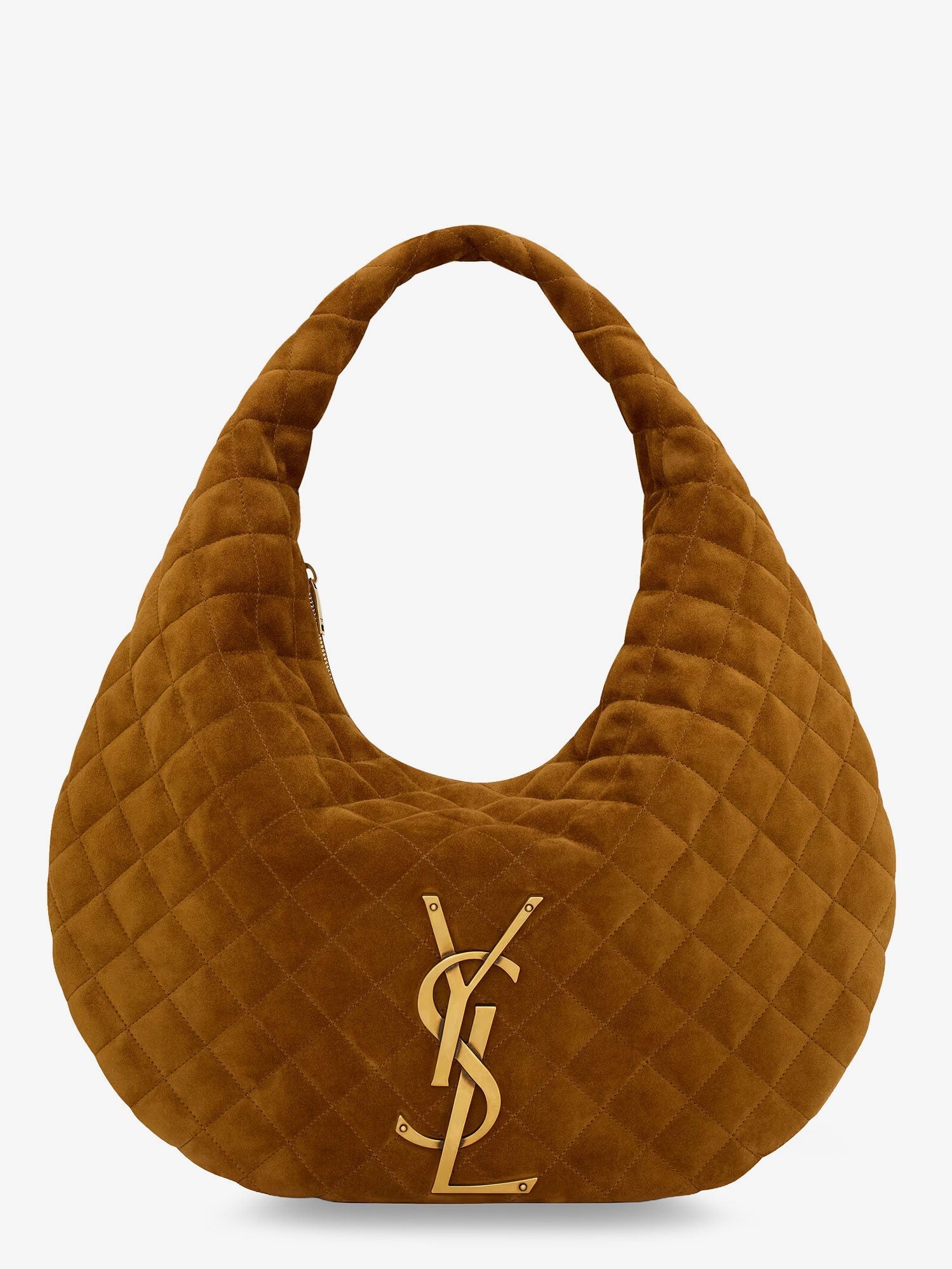 Saint Laurent Women Icare Hobo Suede Handbag