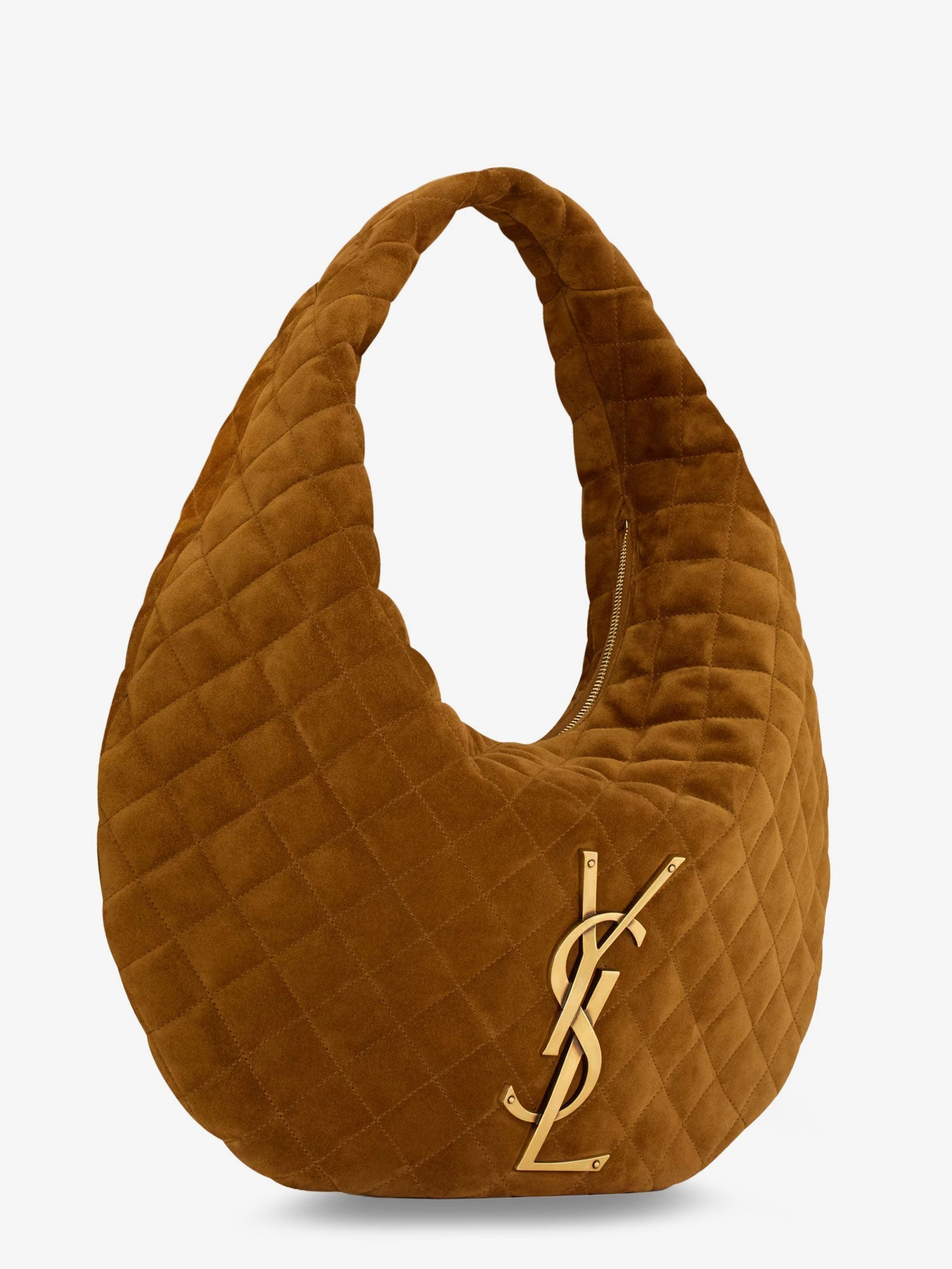 Saint Laurent Women Icare Hobo Suede Handbag