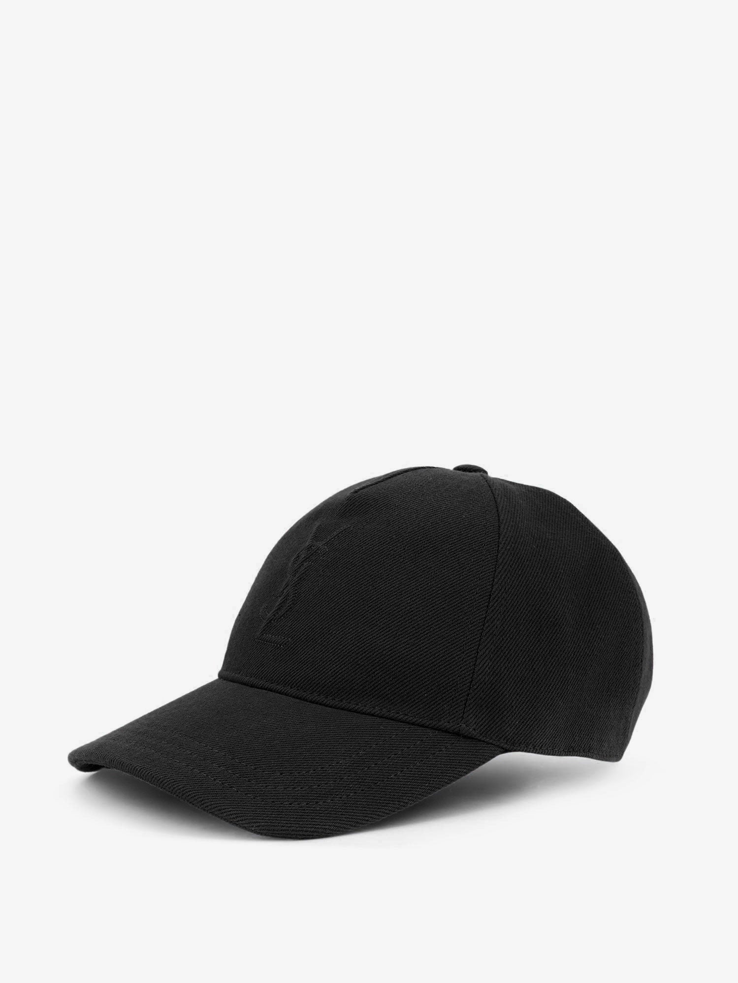 Saint Laurent Men Black Denim Hat