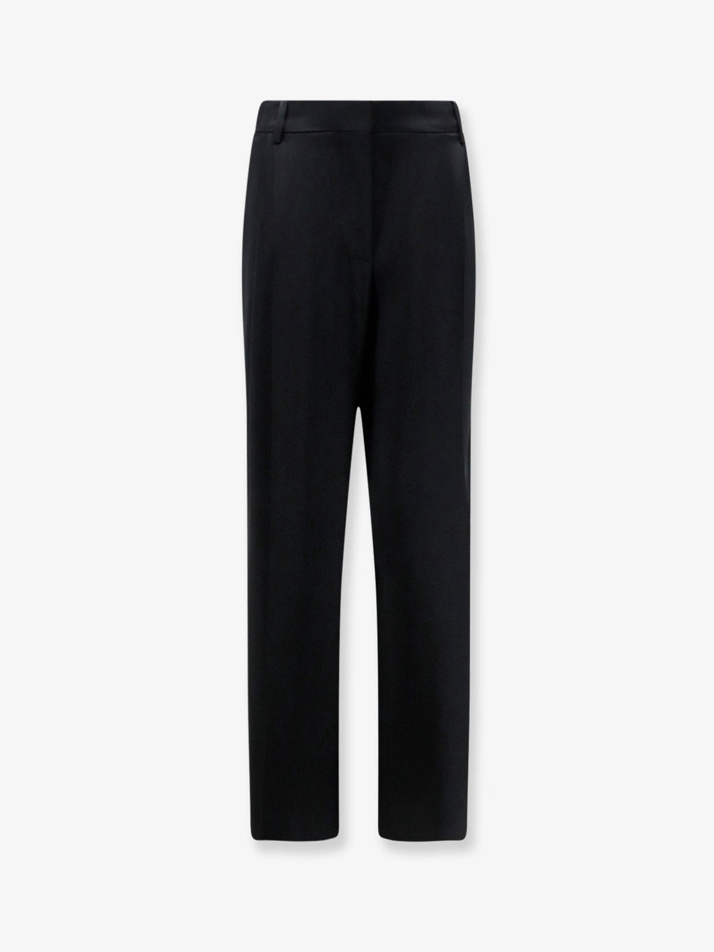 Stella Mccartney Women Pleated Straight Satin Trousers