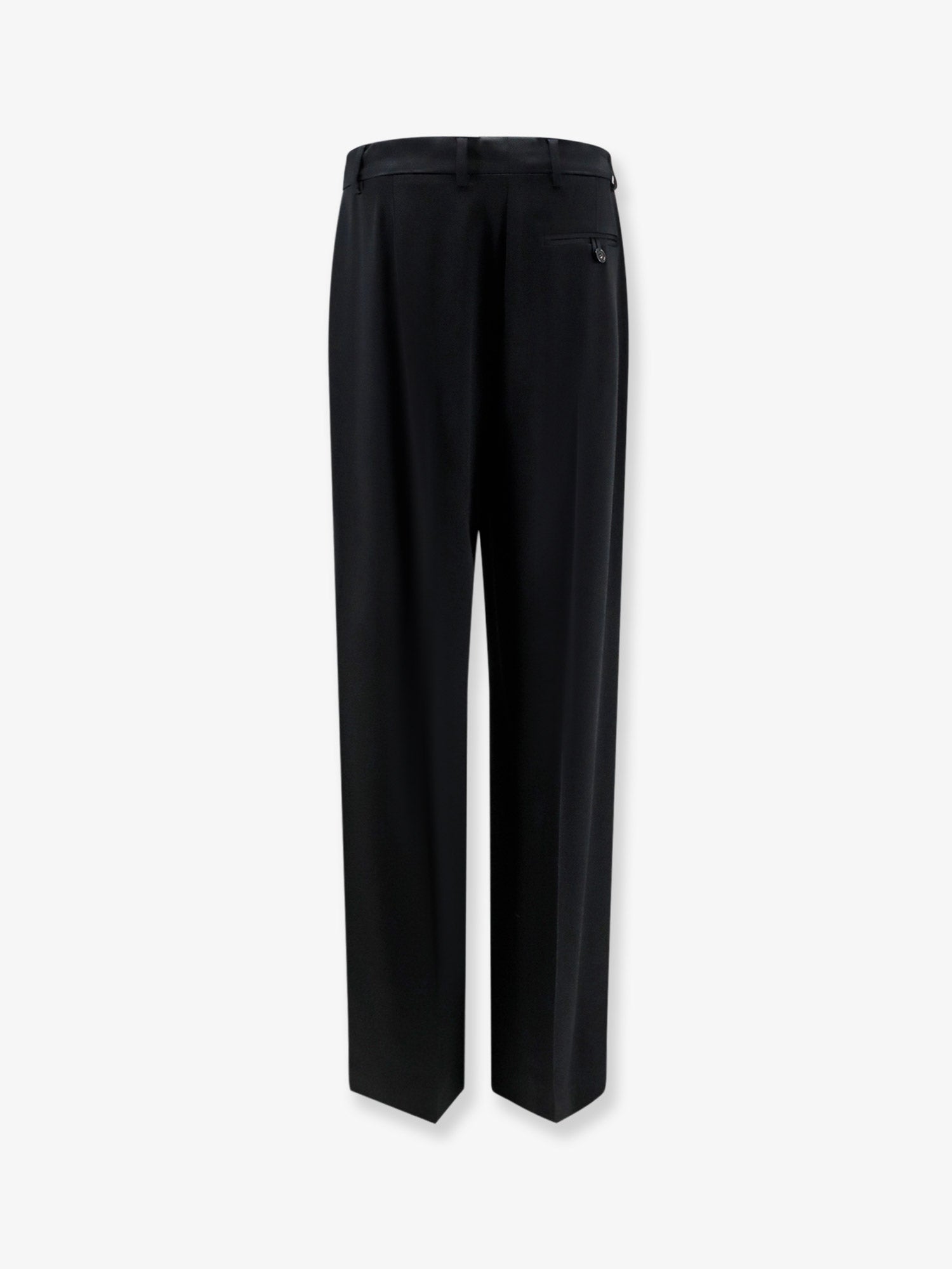 Stella Mccartney Women Pleated Straight Satin Trousers