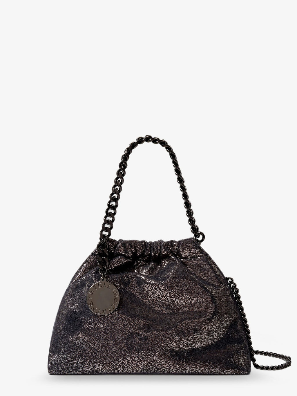 Stella Mccartney Women Falabella Eco Shiny Dotted Chamois Fabric Shoulder Bag