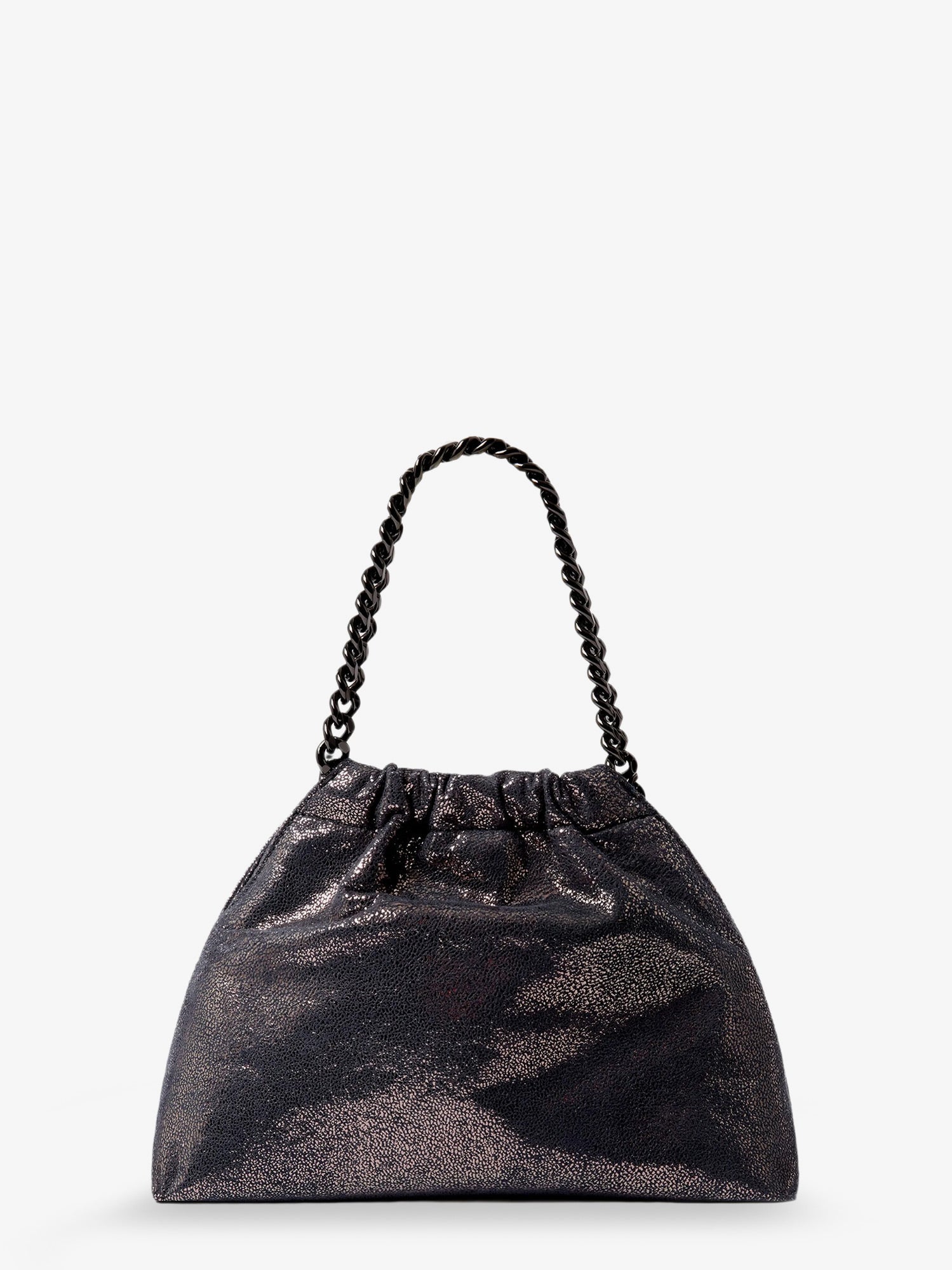 Stella Mccartney Women Falabella Eco Shiny Dotted Chamois Fabric Shoulder Bag