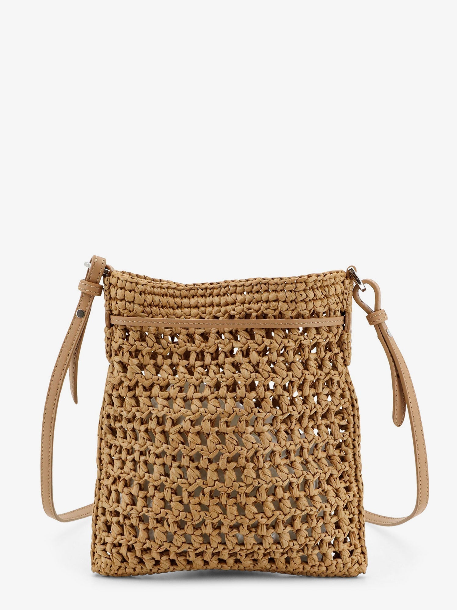 Tod's Women Raffia Bucket Bag With Crochet Motif
