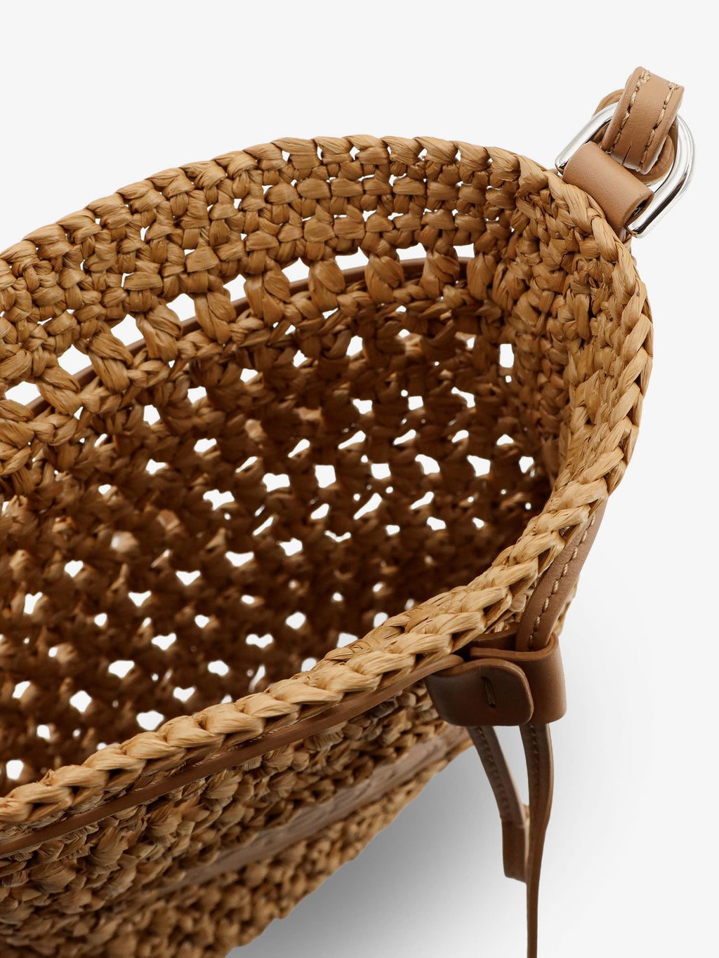 Tod's Women Raffia Bucket Bag With Crochet Motif