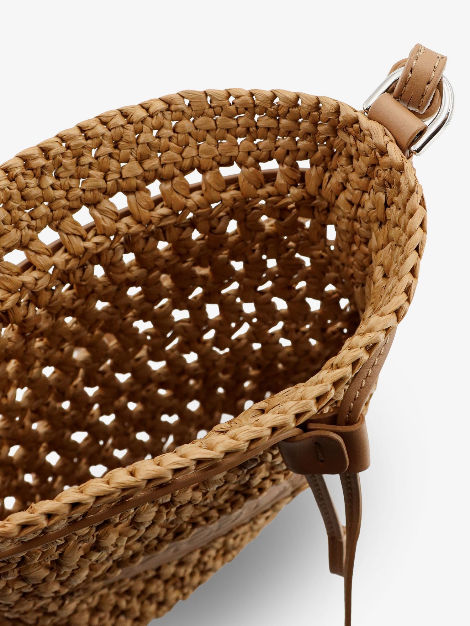 Tod's Women Raffia Bucket Bag With Crochet Motif