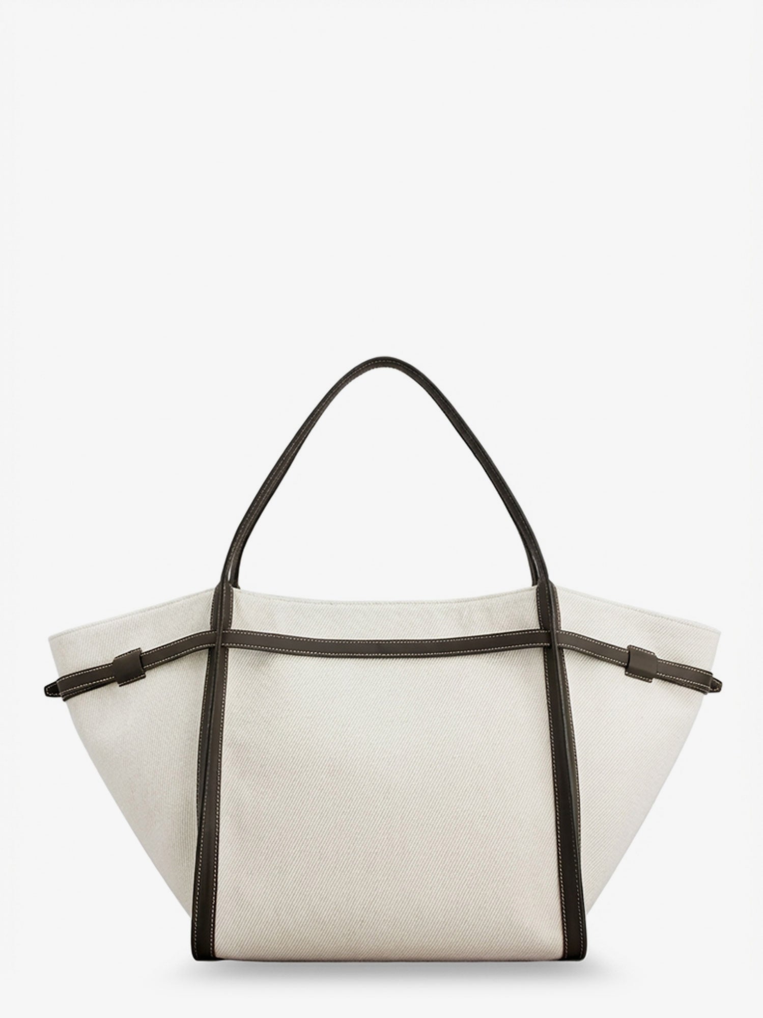 Tod's Women Tim Canvas And Leather Medium Shopping Bag