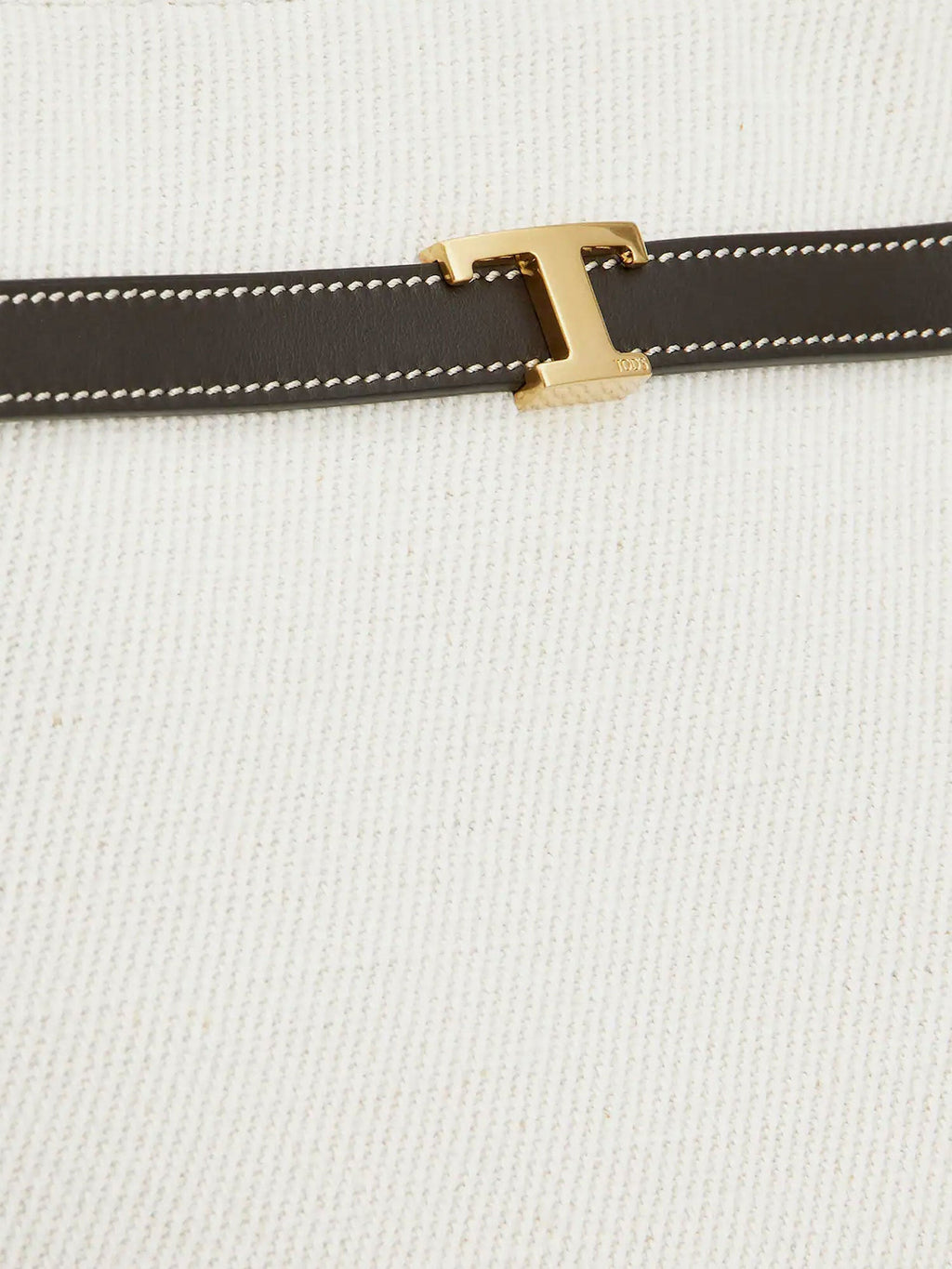 Tod's Women Tim Canvas And Leather Medium Shopping Bag