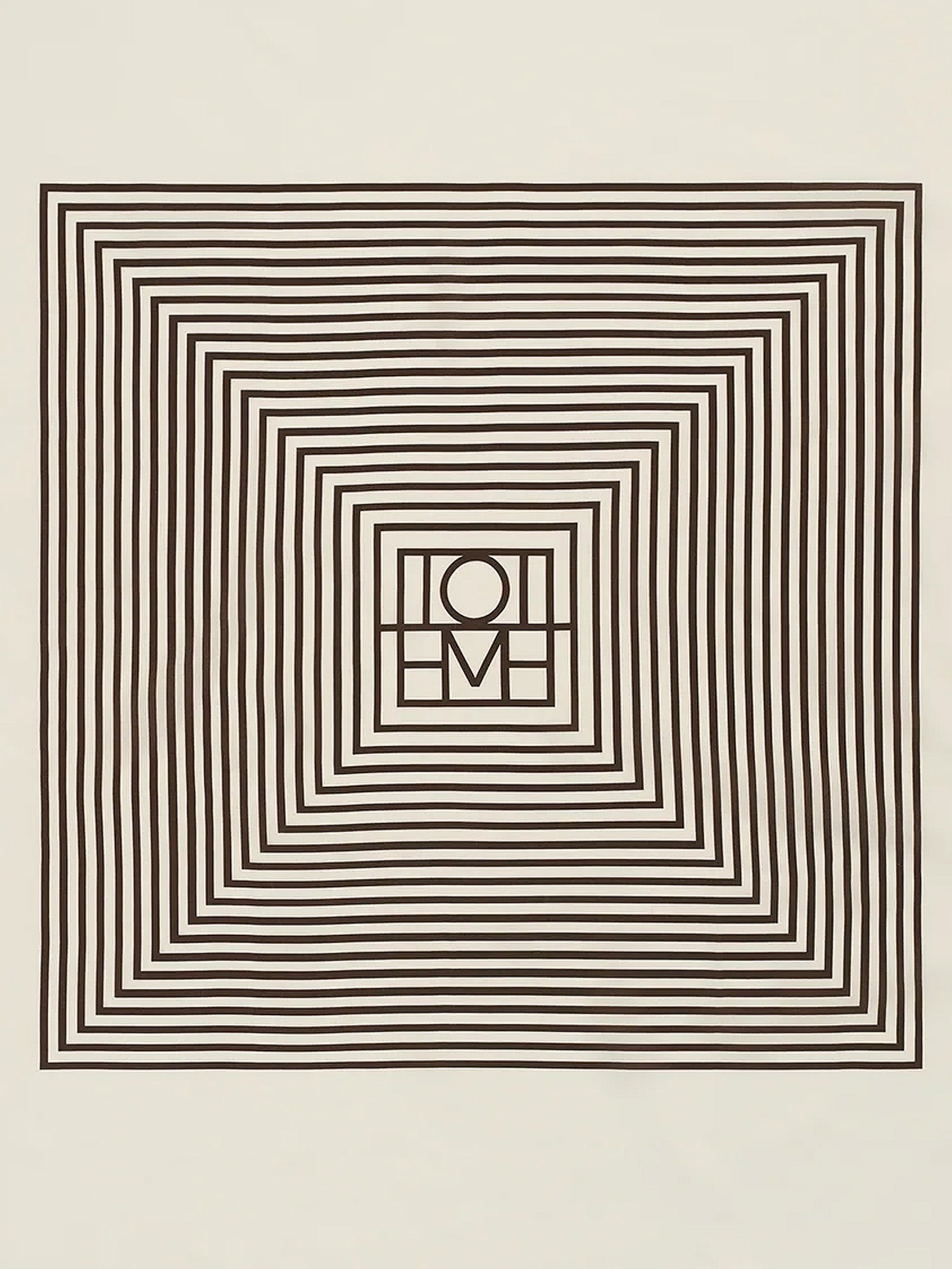 Toteme Women Centered Monogram Silk Foulard