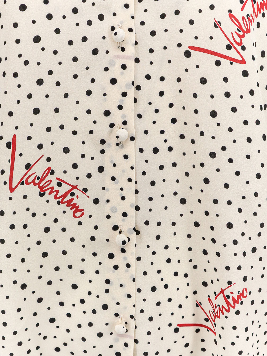 Valentino Women Bollicine Plusdepois Crepe De Chine Shirt
