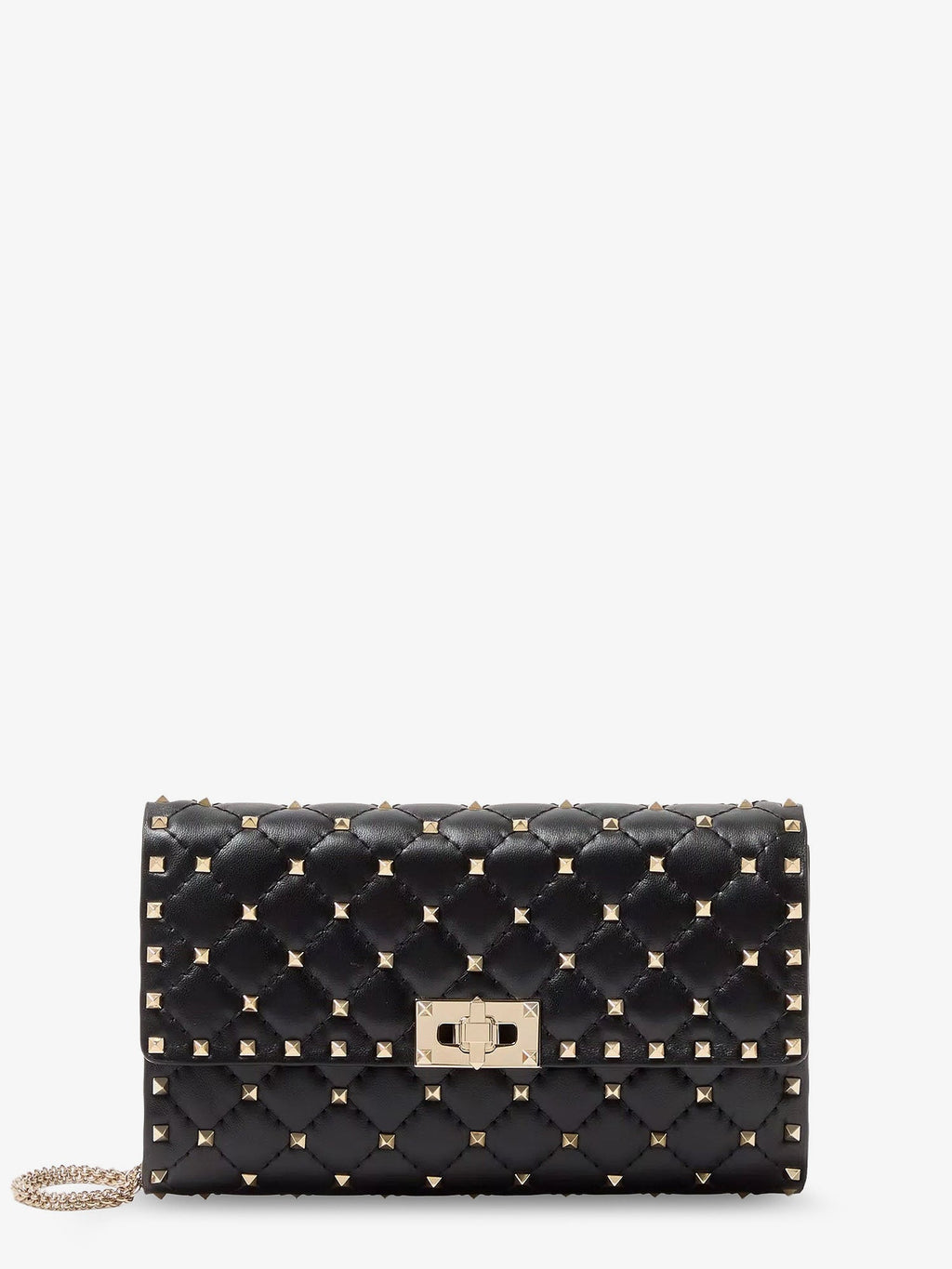 Valentino Garavani Women Rockstud Spike Leather Crossbody Bag With Iconic All-Over Studs