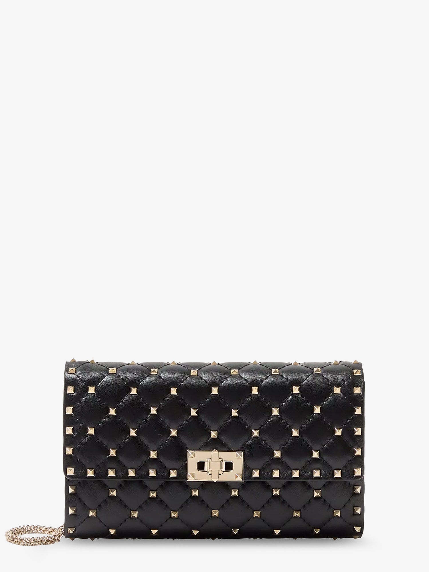 Valentino Garavani Women Rockstud Spike Leather Crossbody Bag With Iconic All-Over Studs