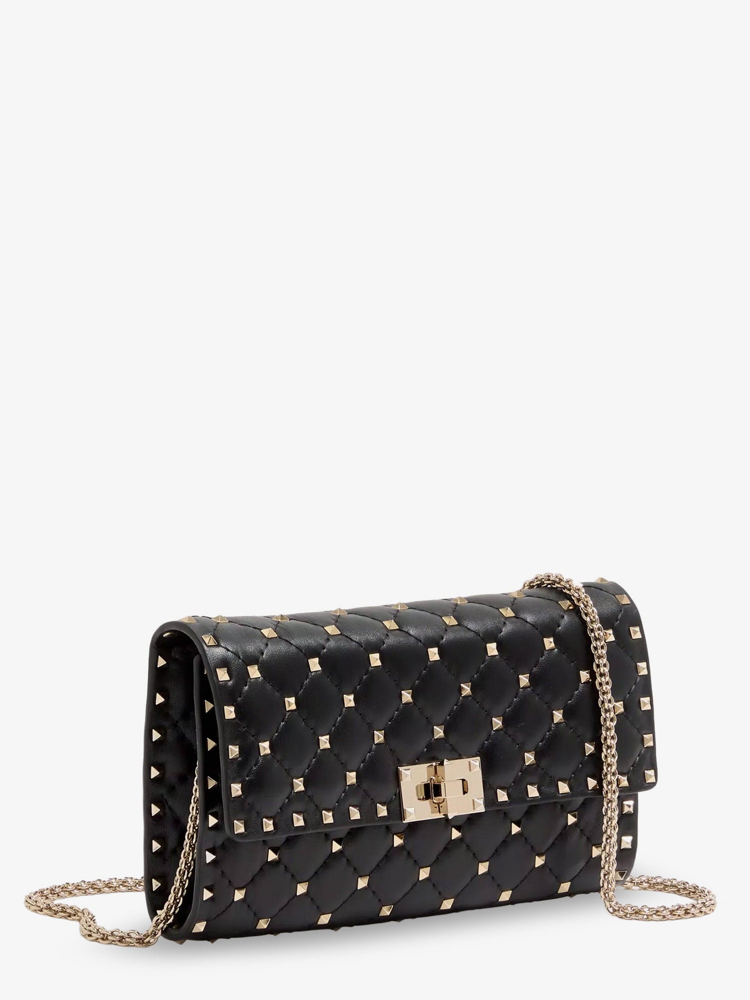 Valentino Garavani Women Rockstud Spike Leather Crossbody Bag With Iconic All-Over Studs