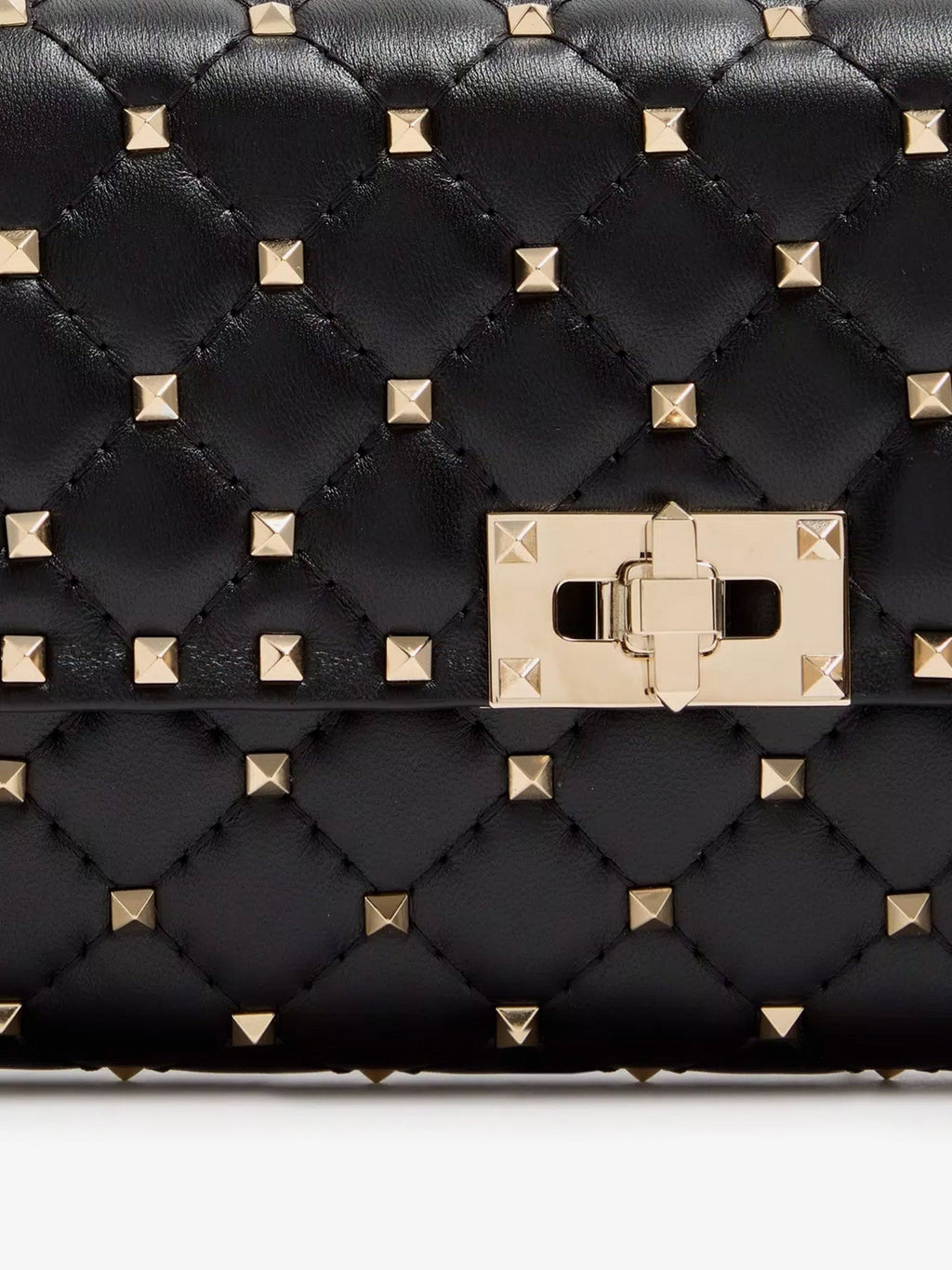 Valentino Garavani Women Rockstud Spike Leather Crossbody Bag With Iconic All-Over Studs