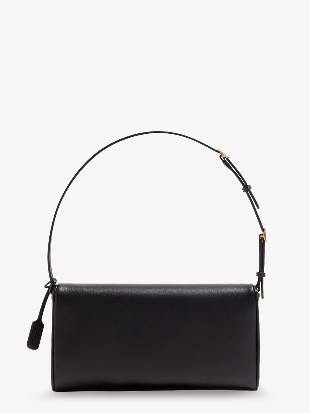 Valentino Garavani Women Devain Leather Shoulder Bag With Metal Vlogo Signature