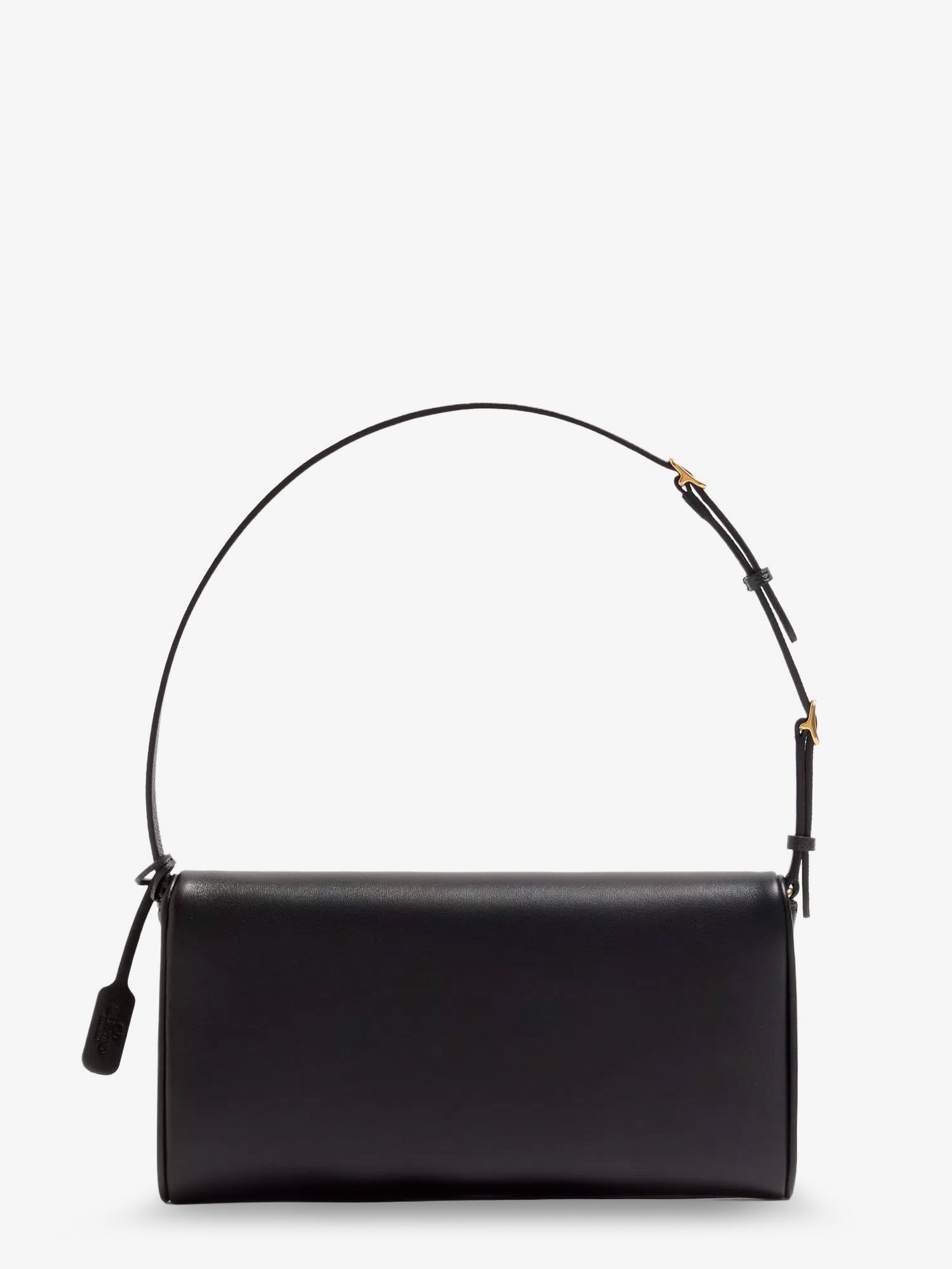 Valentino Garavani Women Devain Leather Shoulder Bag With Metal Vlogo Signature