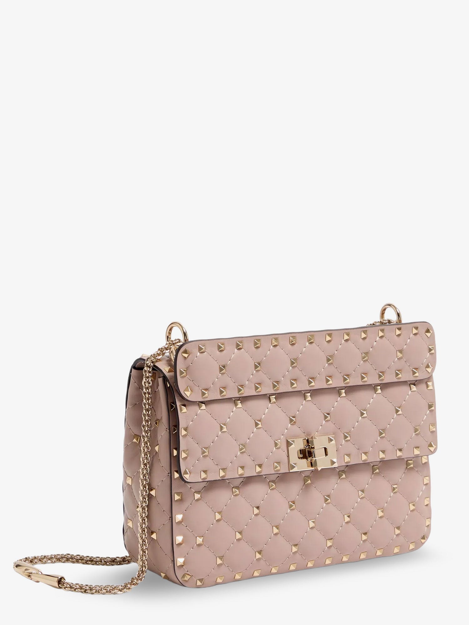 Valentino Garavani Women Rockstud Spike Leather Crossbody Bag With Iconic All-Over Studs