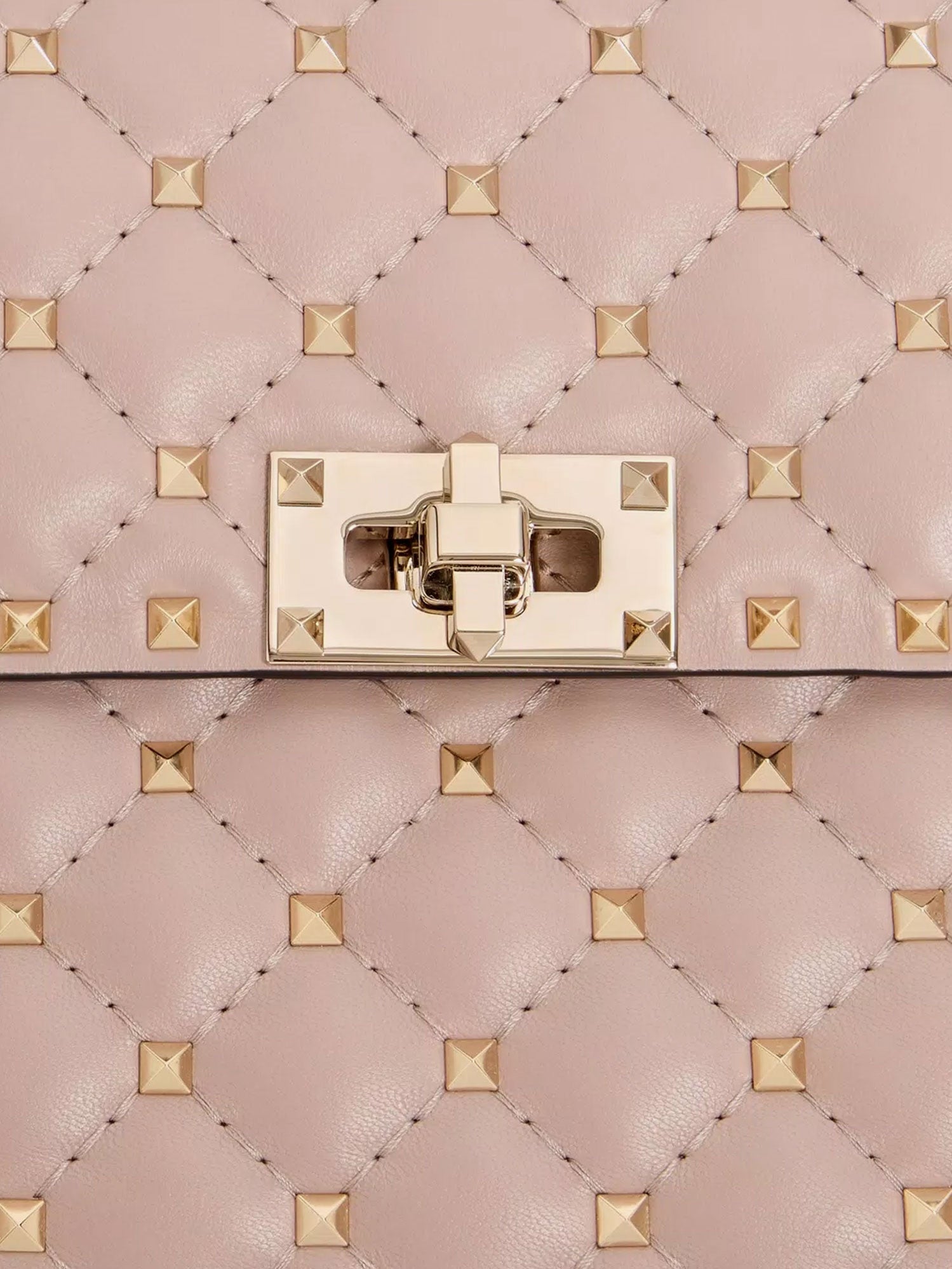 Valentino Garavani Women Rockstud Spike Leather Crossbody Bag With Iconic All-Over Studs