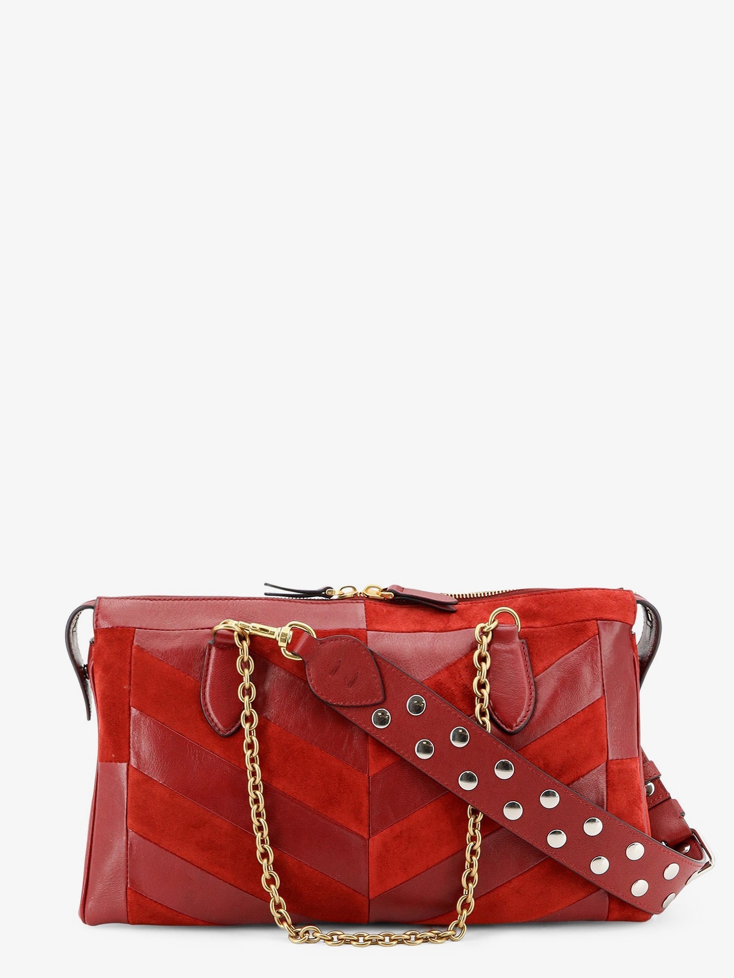 Valentino Garavani Women Panthea Suede And Leather Crossbody Bag