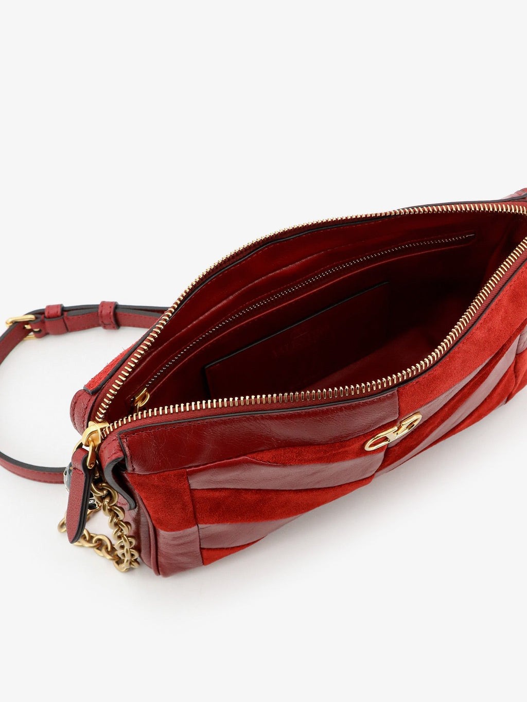 Valentino Garavani Women Panthea Suede And Leather Crossbody Bag