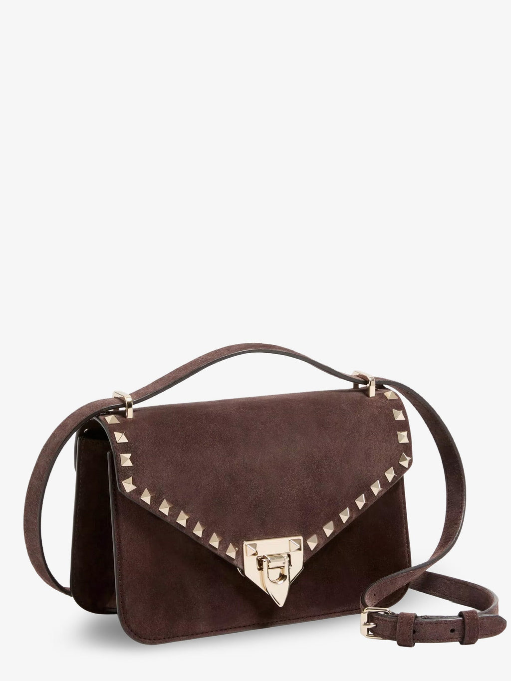 Valentino Garavani Women Rockstud Suede Crossbody Bag