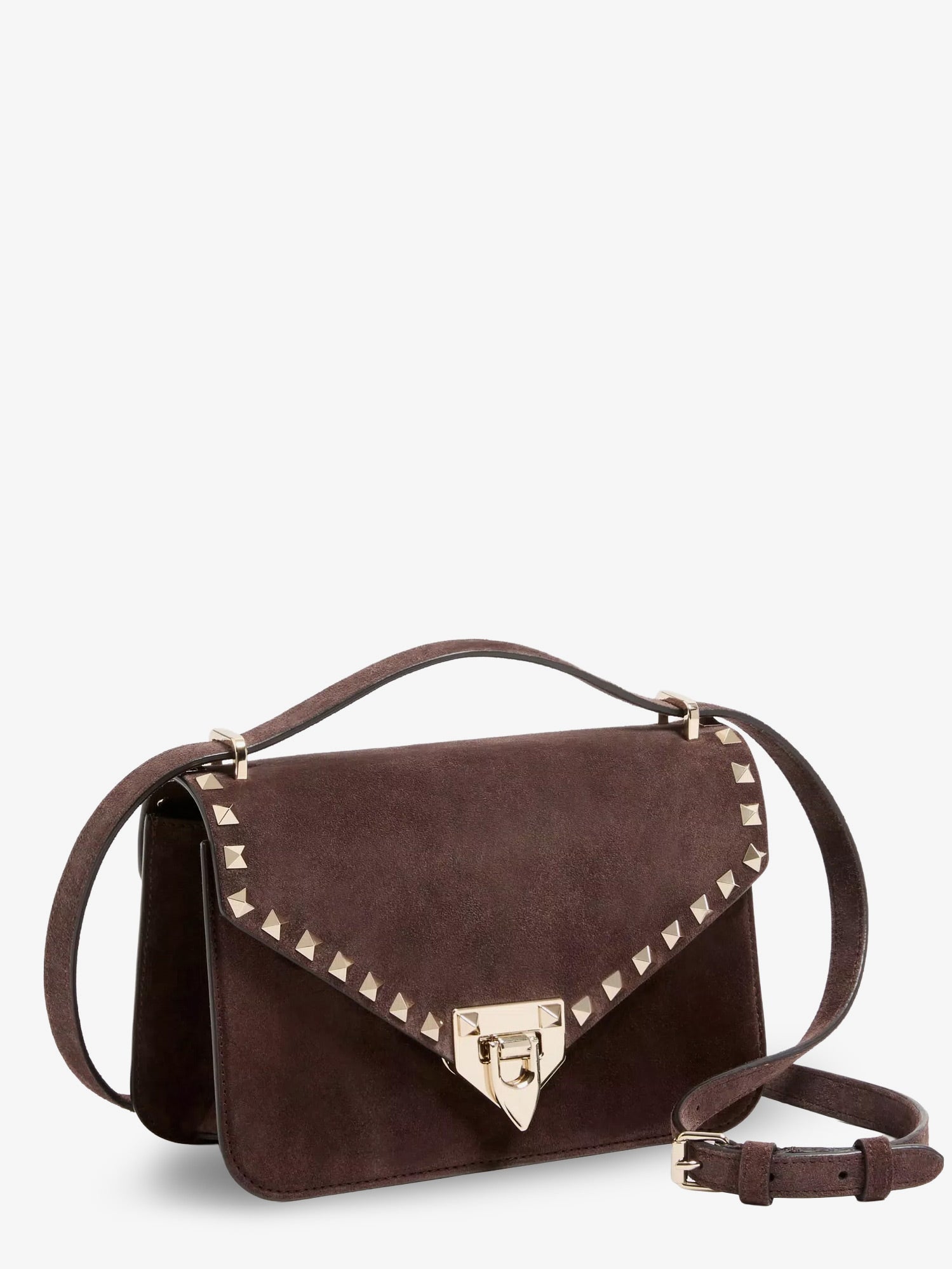 Valentino Garavani Women Rockstud Suede Crossbody Bag