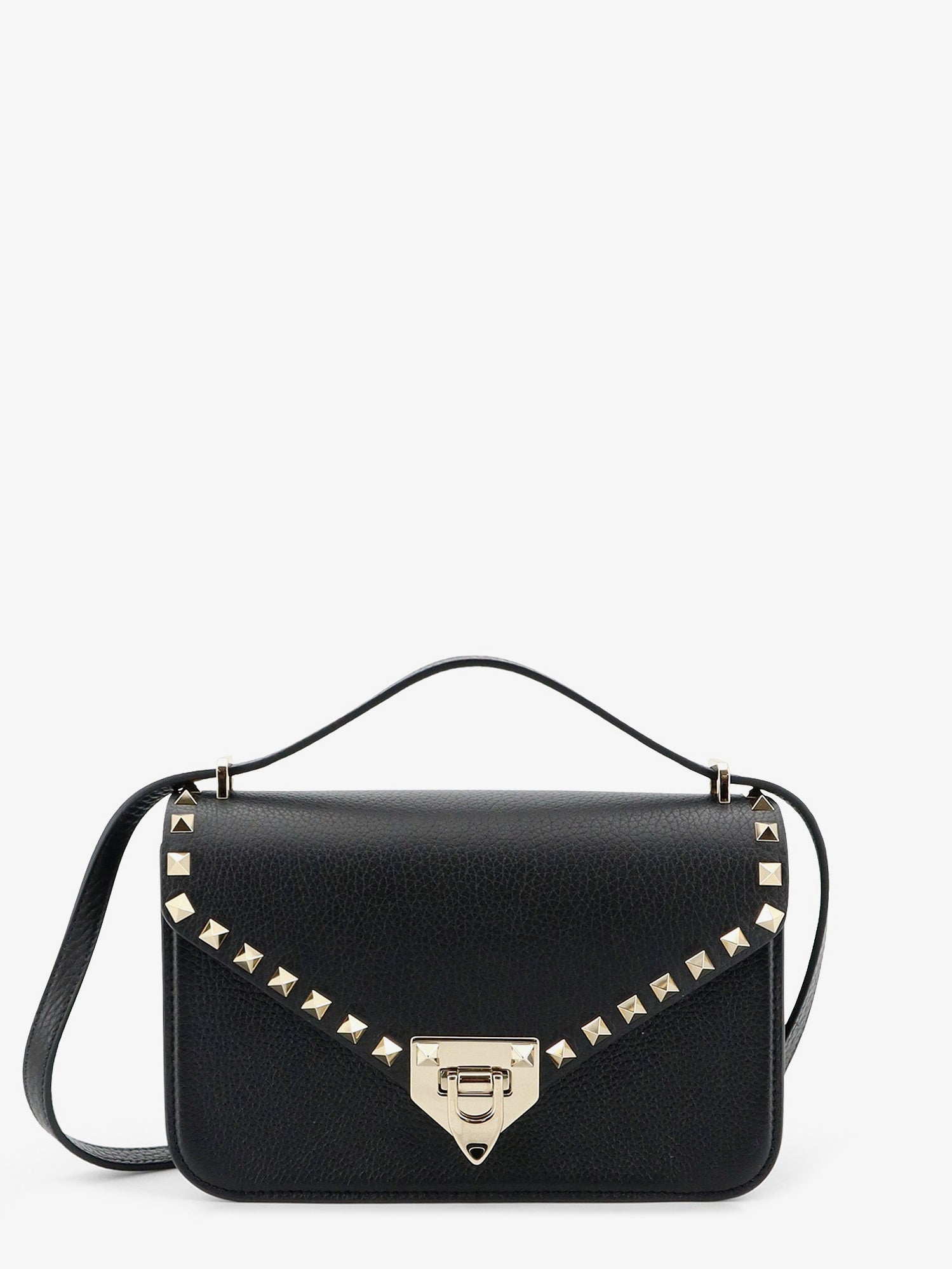 Valentino Garavani Women Rockstud Leather Crossbody Bag With Stud Detail