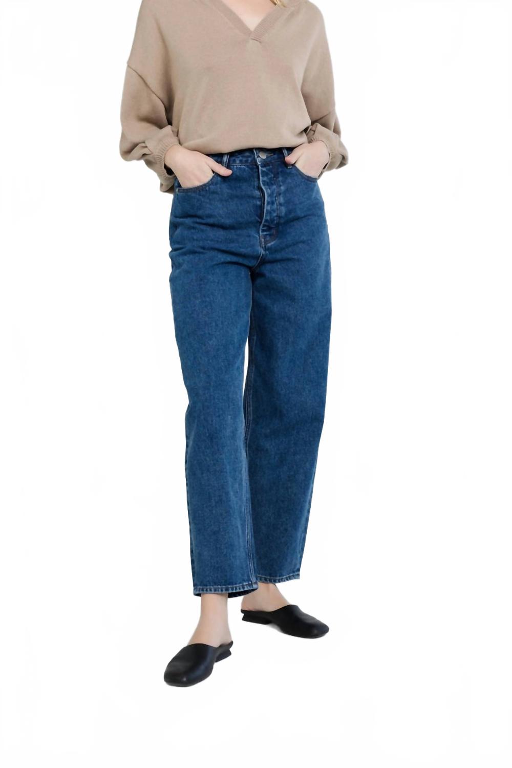 Chessy Straight Leg Jeans In Blue