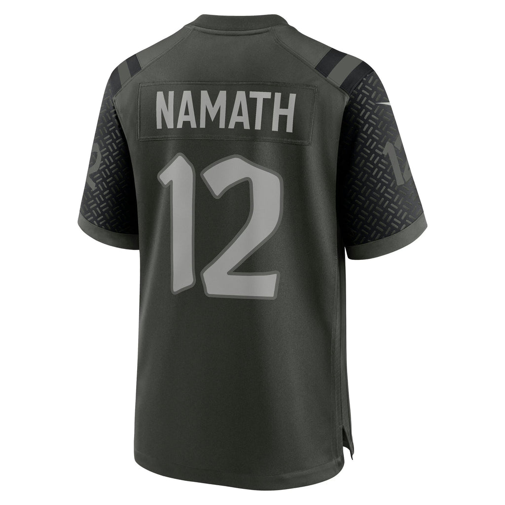 New York Jets Joe Namath Gotham Green 2025 Rivalries Collection Retired Player Game Jersey