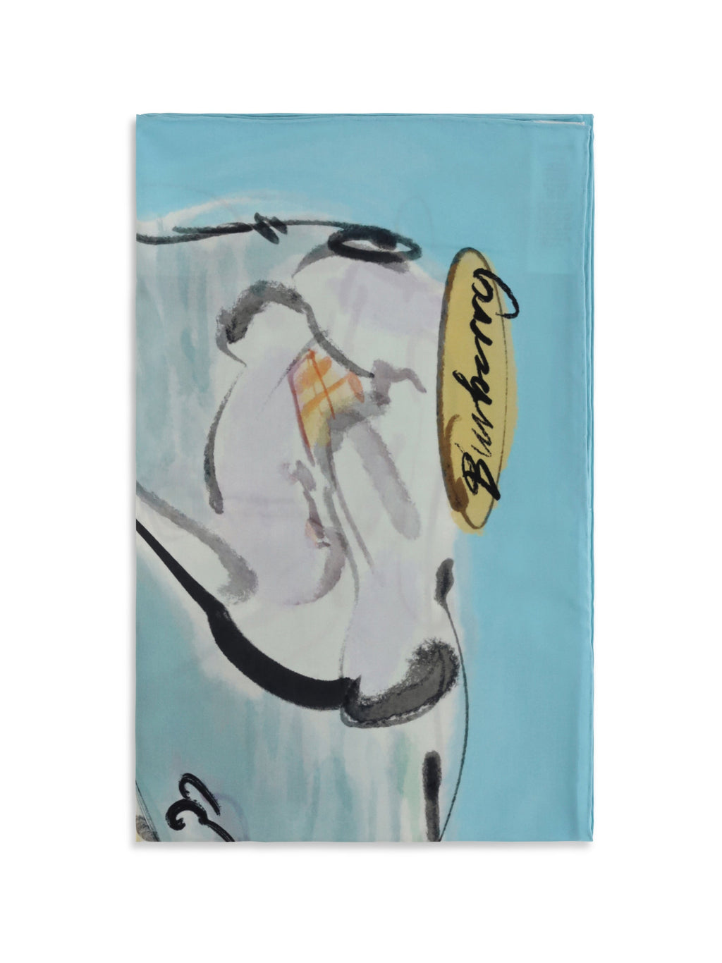Burberry Women Swan Lake Silk Scarf