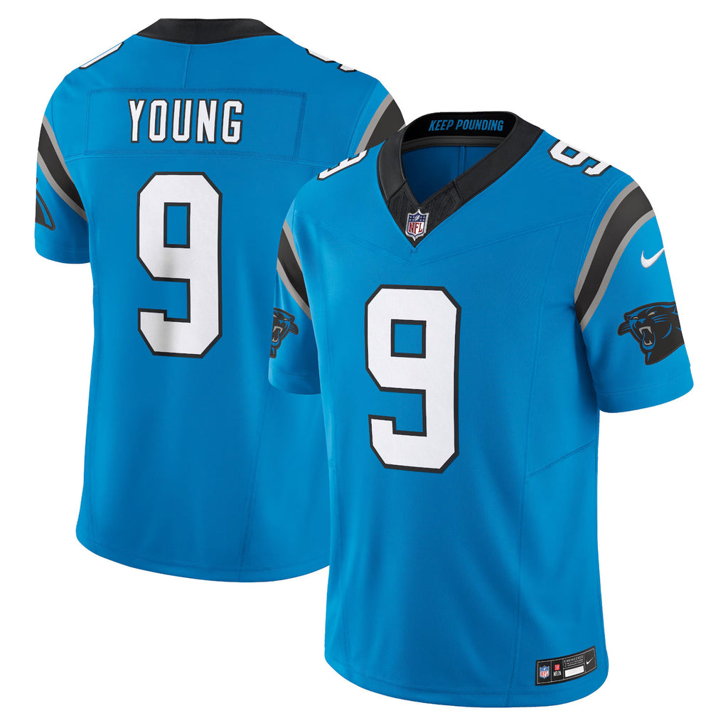 Carolina Panthers Bryce Young Blue Vapor F.U.S.E. Limited Jersey