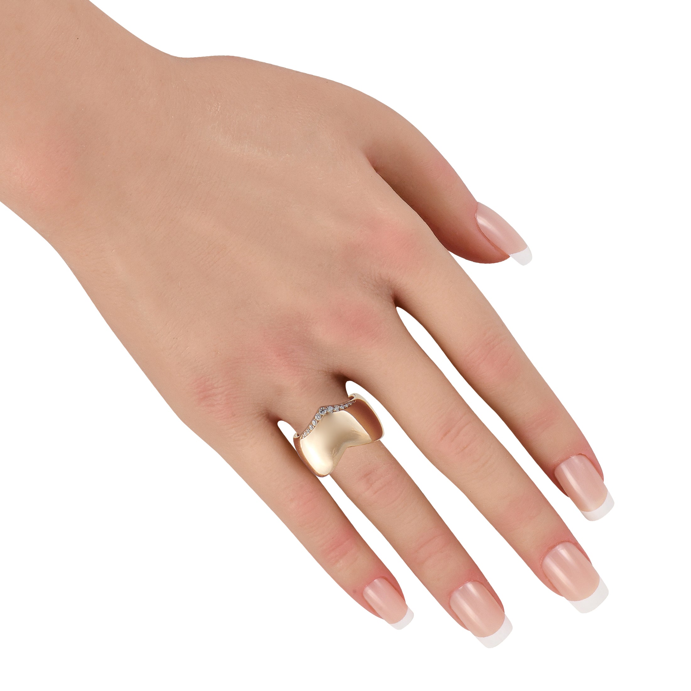 Pasquale Bruni 18K Rose Gold 0.21ct Diamond Ring PB11-041526