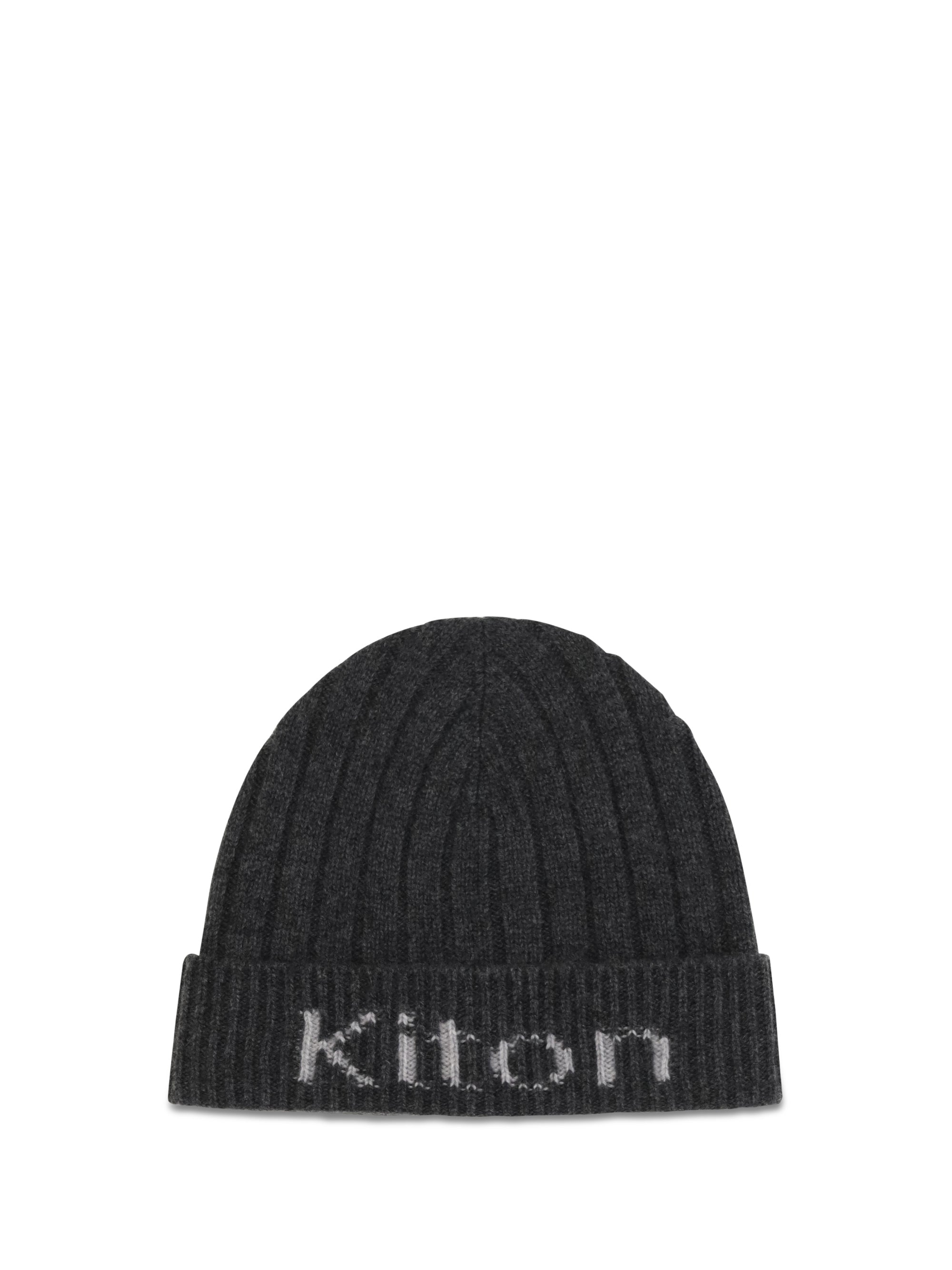 Kiton Men Wool Beanie Hat