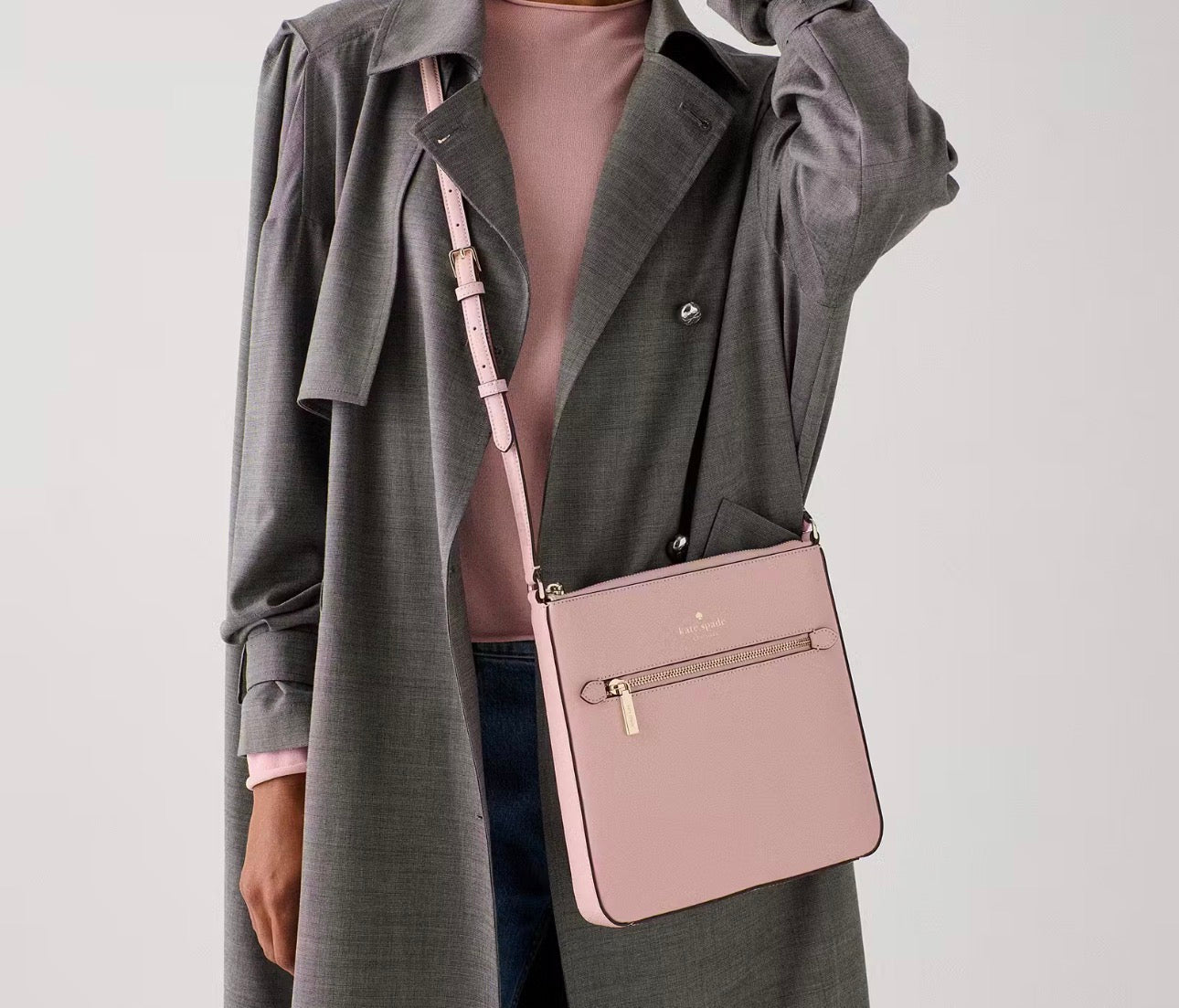 NWT Kate Spade Sadie Large Crossbody Leather Bag in Pink