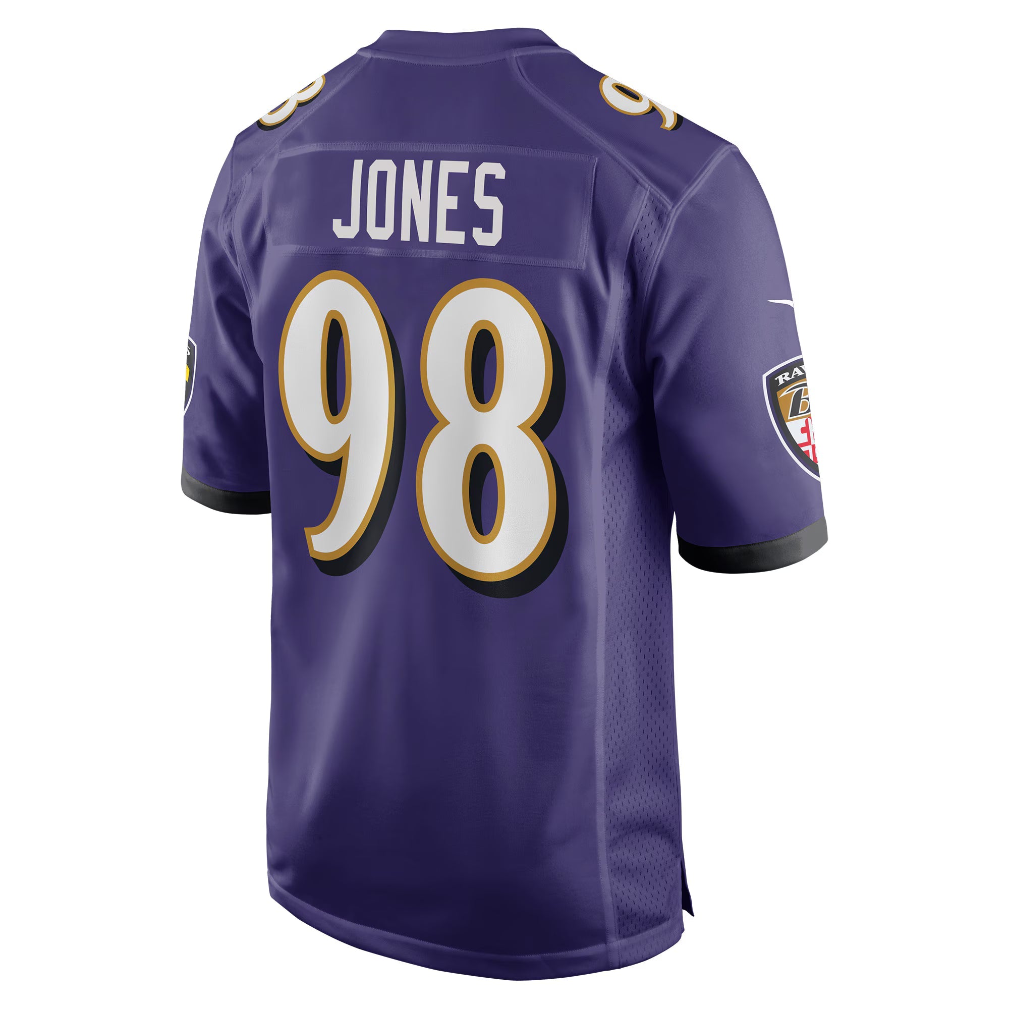 Baltimore Ravens Travis Jones Purple Player Game Jersey