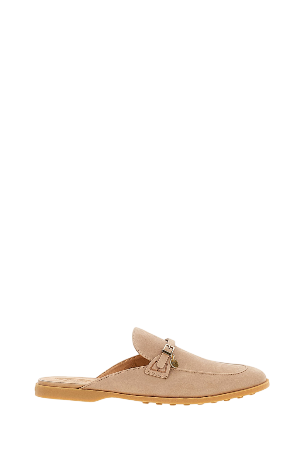 Antique Pink Tod’s Gommini Nubuck Mules
